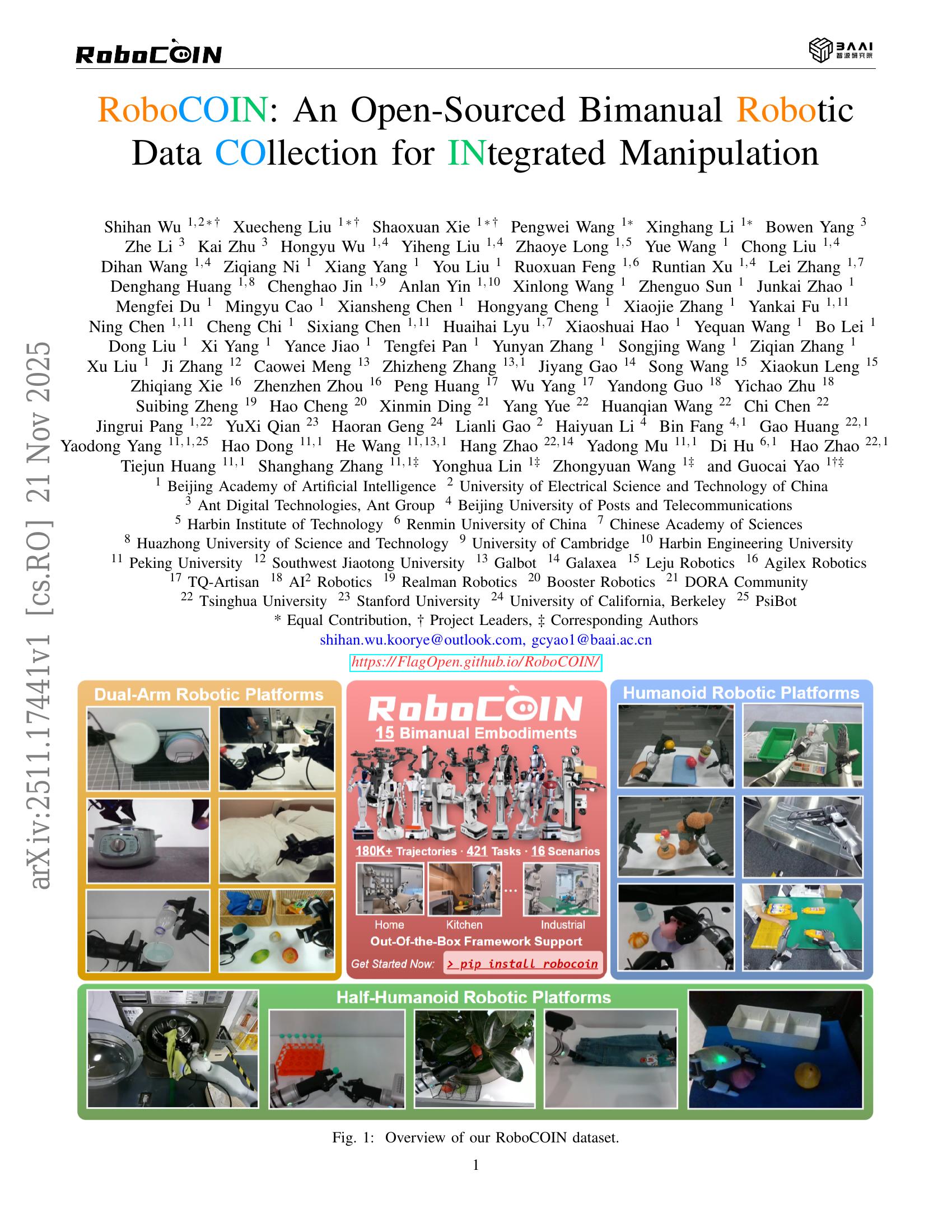 RoboCOIN: An Open-Sourced Bimanual Robotic Data COllection for ...