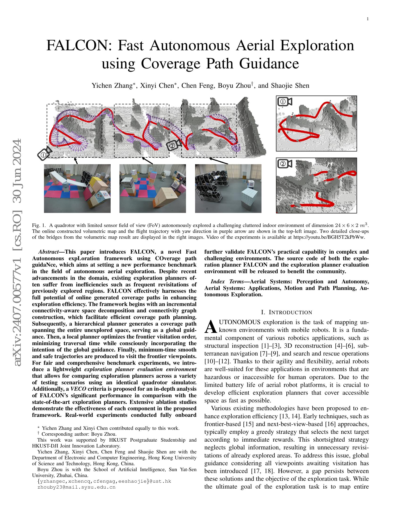 FALCON: Fast Autonomous Aerial Exploration using Coverage Path Guidance ...
