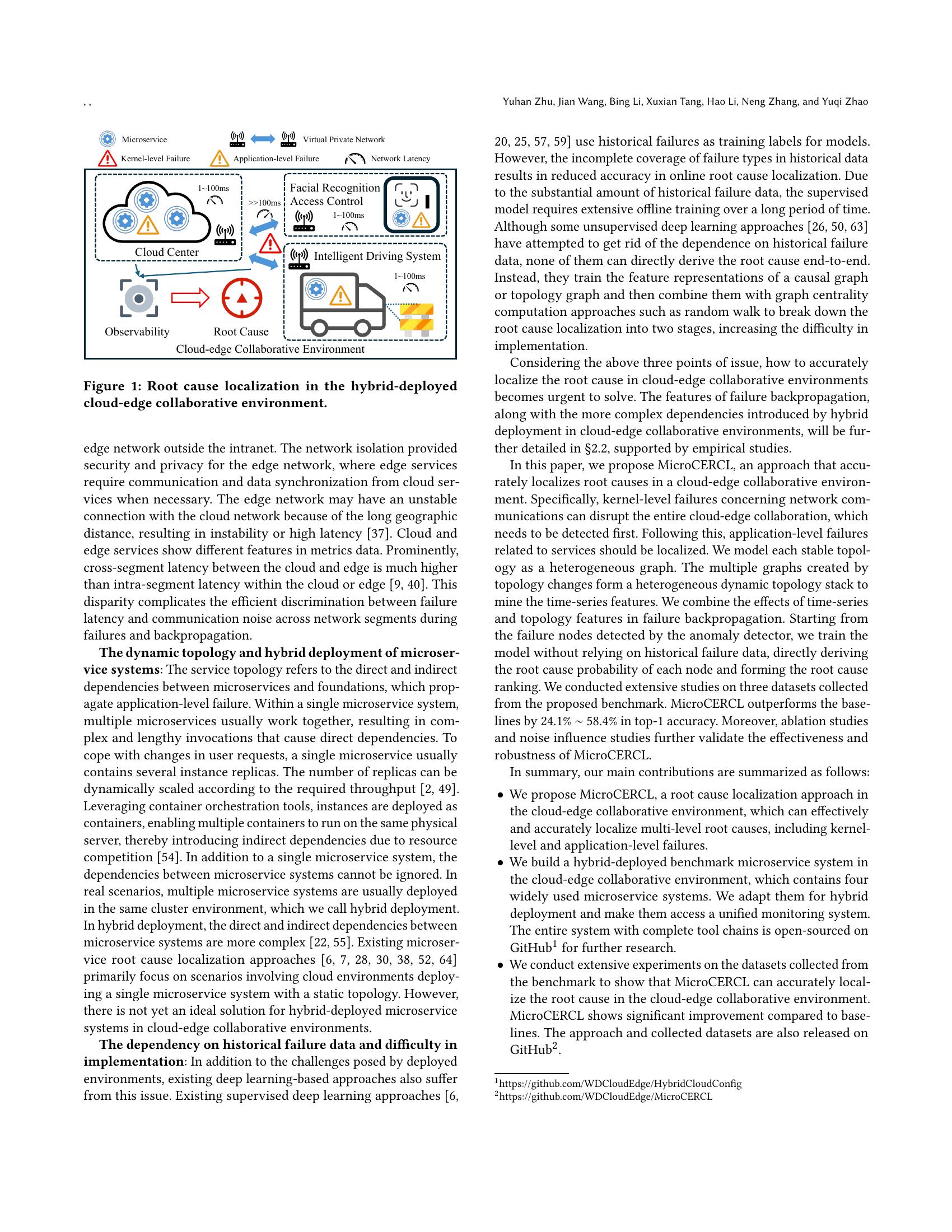 Root Cause Localization for Microservice Systems in Cloud-edge ...