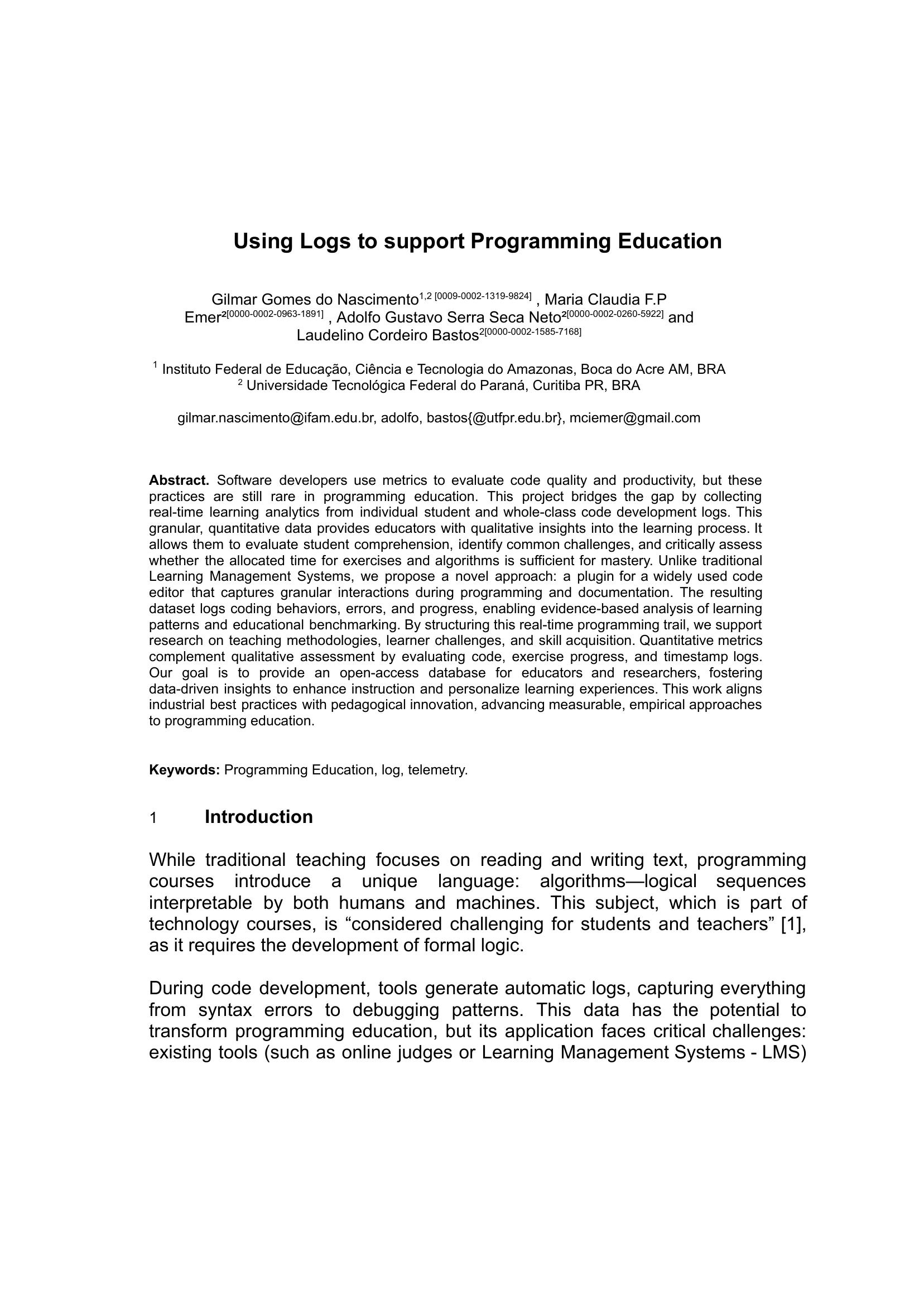 log-it: supporting programming with interactive,... Using Logs to support Programming Education - 智源社区论文