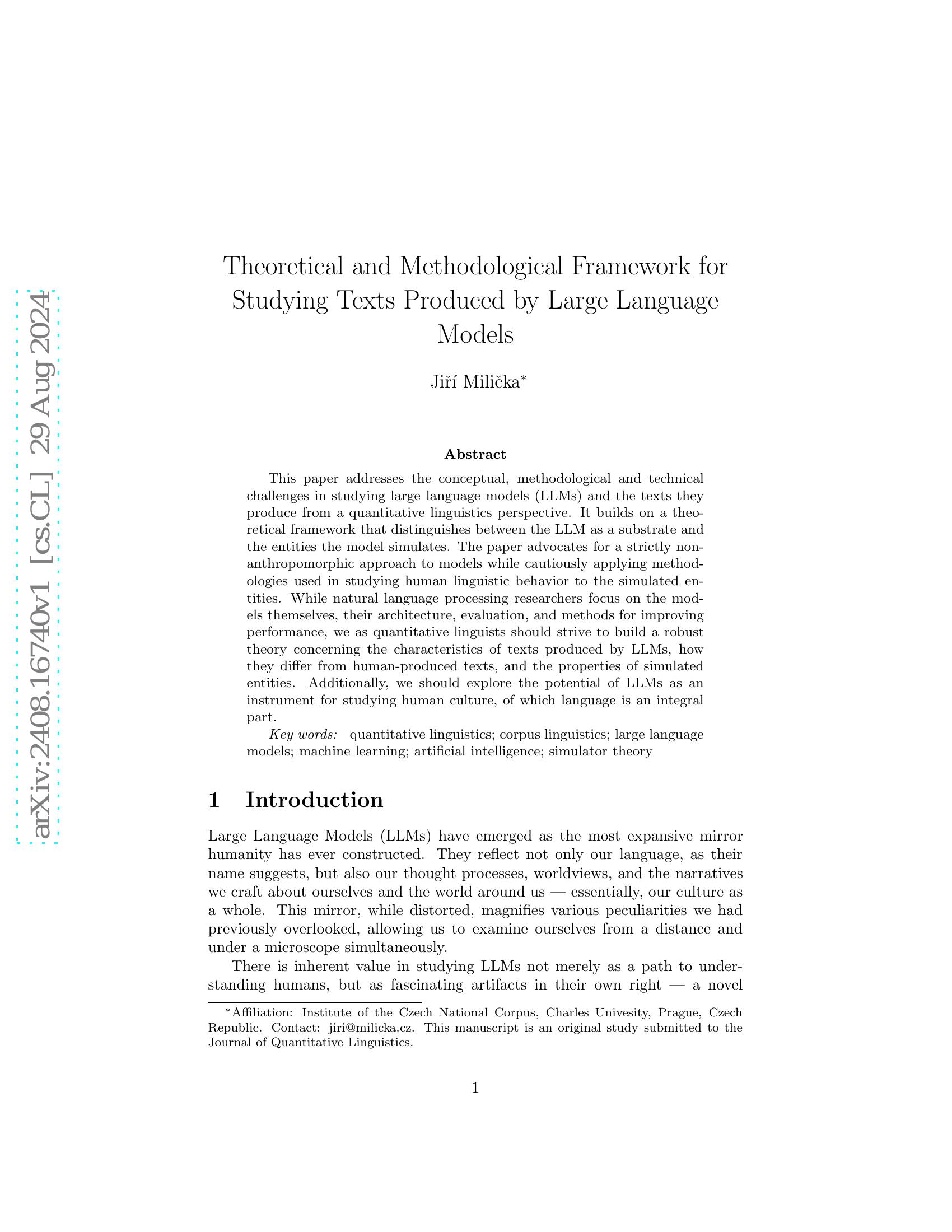Theoretical and Methodological Framework for Studying Texts Produced by ...