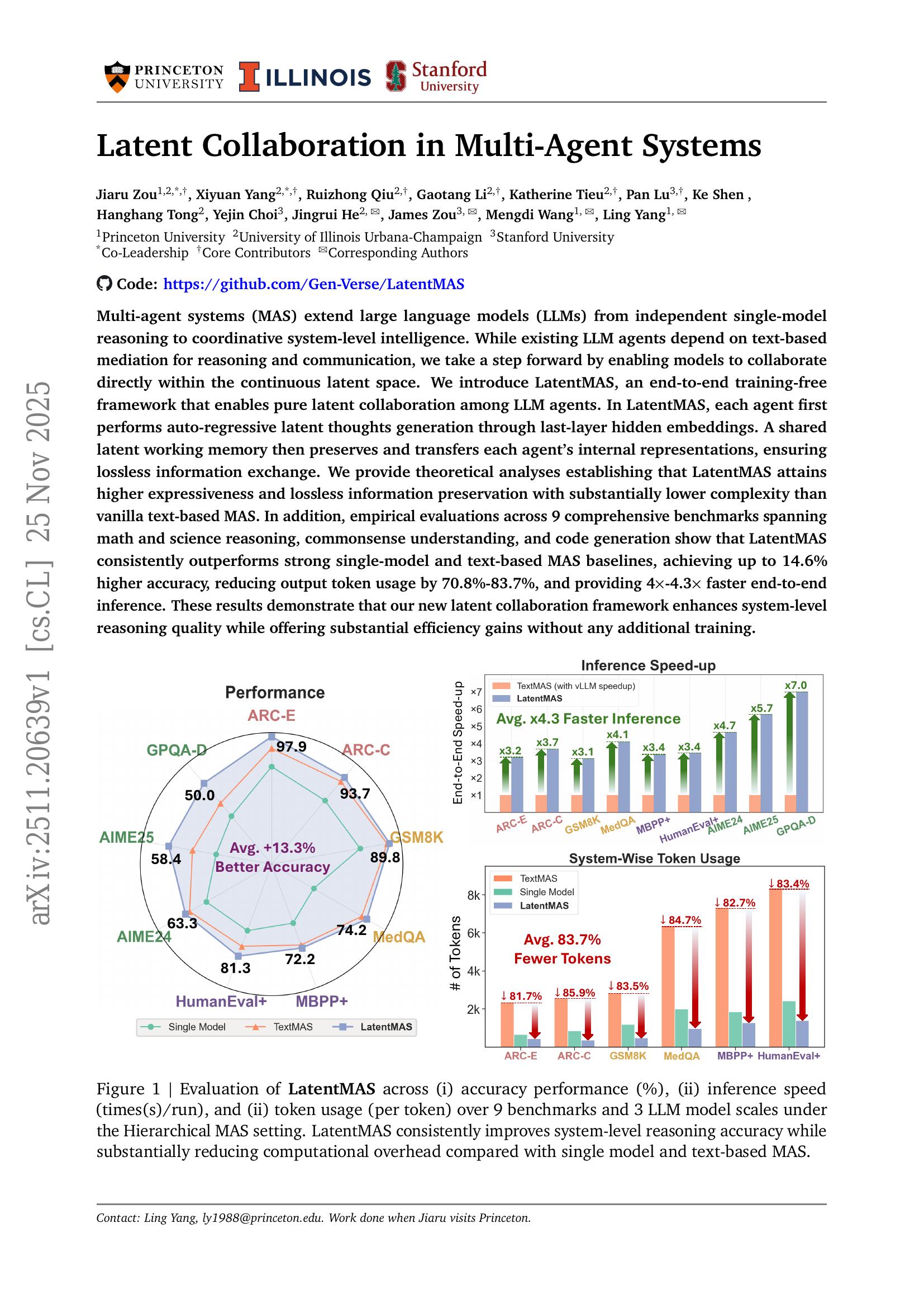 Latent Collaboration in Multi-Agent Systems - 智源社区论文