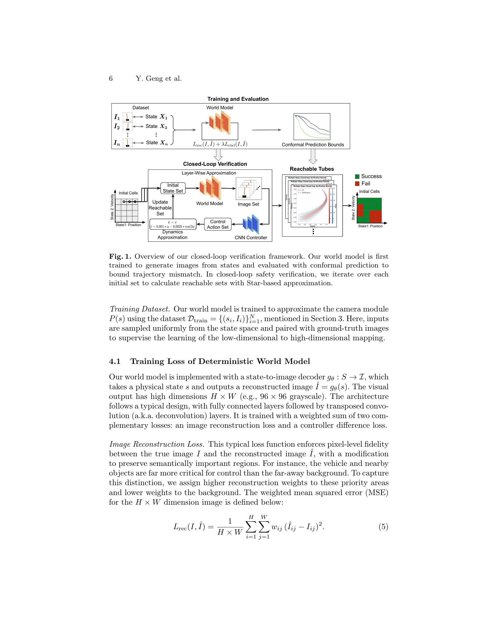 Deterministic World Models for Verification of Closed-loop Vision-based ...