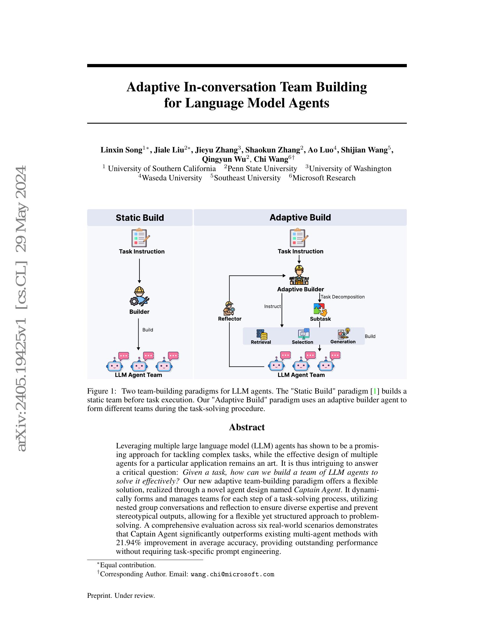 Adaptive In-conversation Team Building for Language Model Agents - 智源社区论文