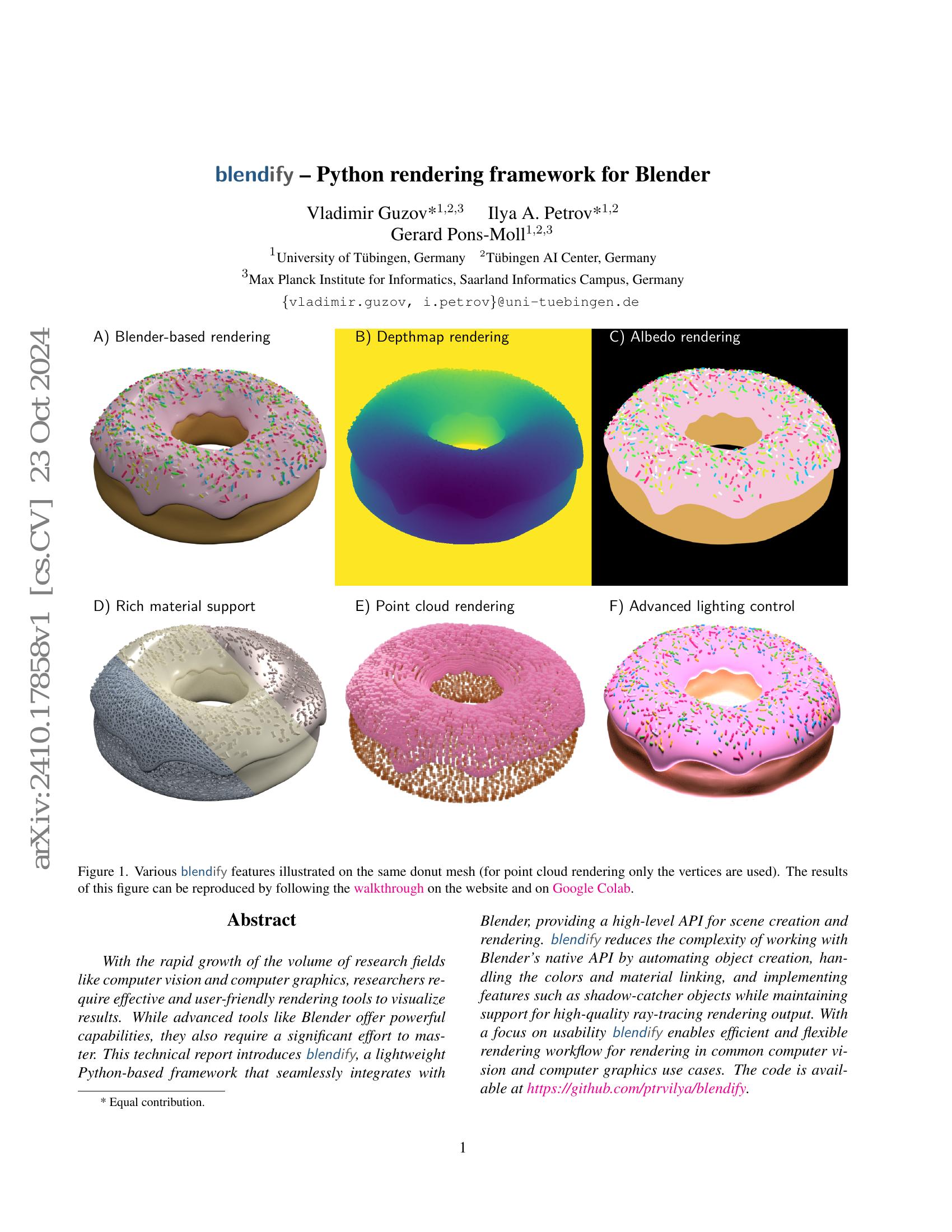 Blendify -- Python rendering framework for Blender - 智源社区论文