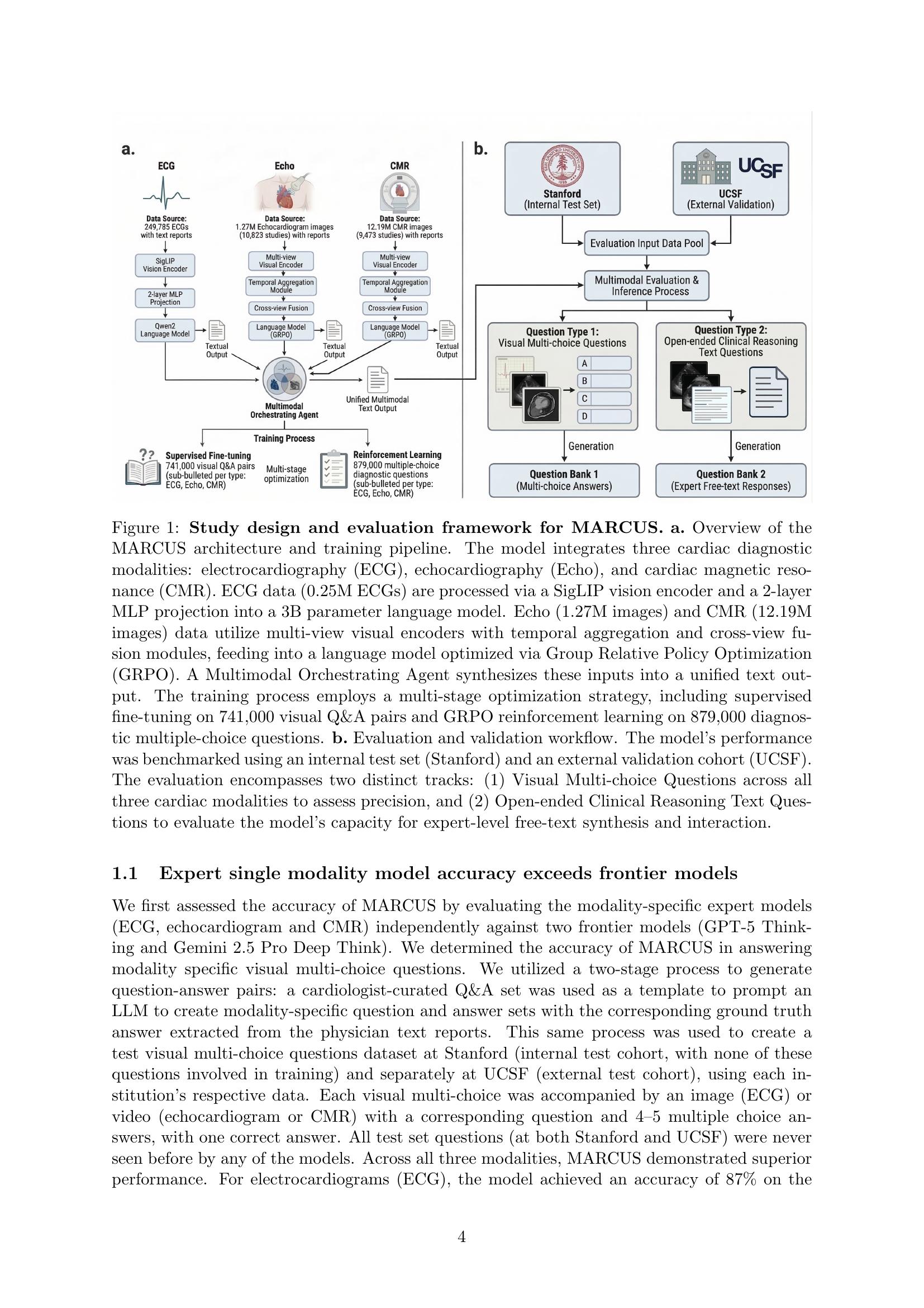 MARCUS: An agentic, multimodal vision-language model for cardiac ...