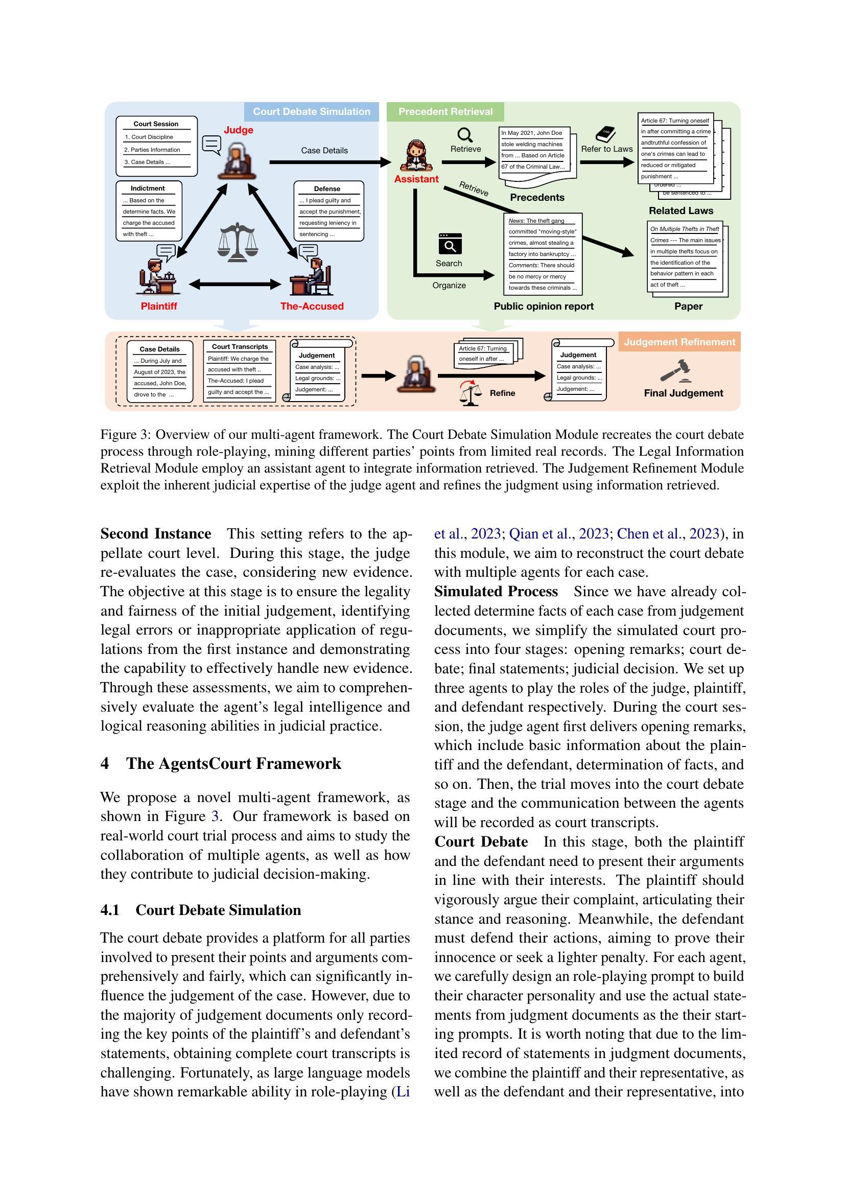SimuCourt: Building Judicial Decision-Making Agents with Real-world  Judgement Documents - 智源社区论文