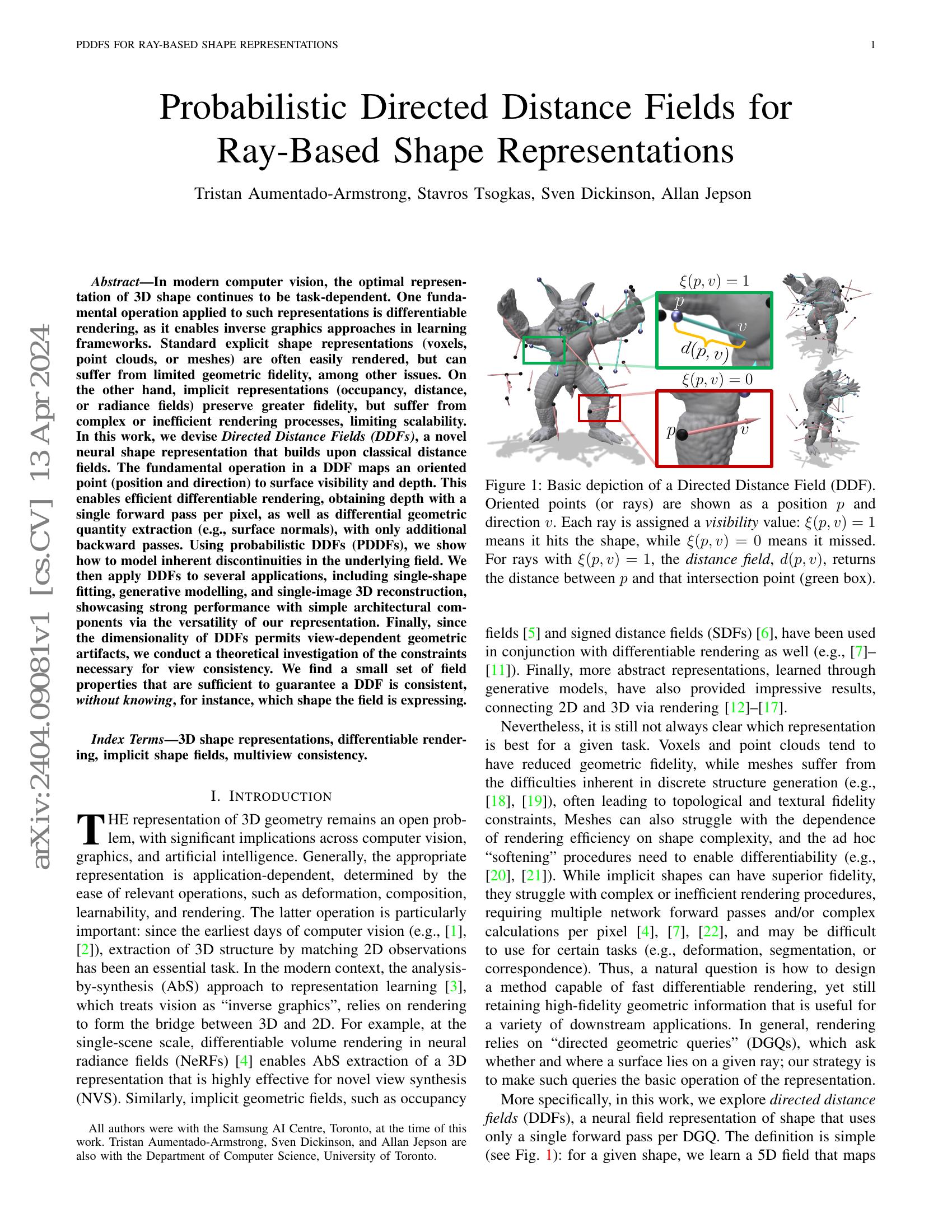 Distance Field Text Example Probabilistic Directed Distance Fields for Ray-Based Shape ...