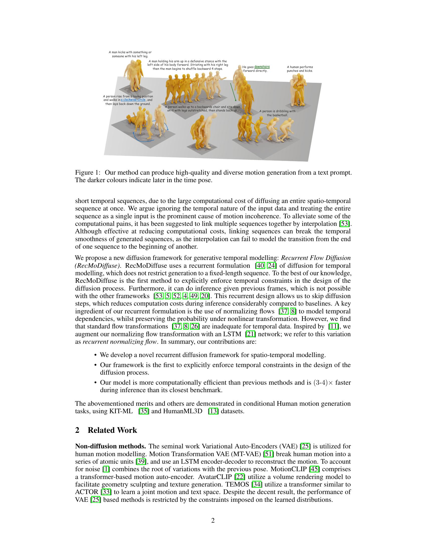 RecMoDiffuse: Recurrent Flow Diffusion for Human Motion Generation - 智源社区论文