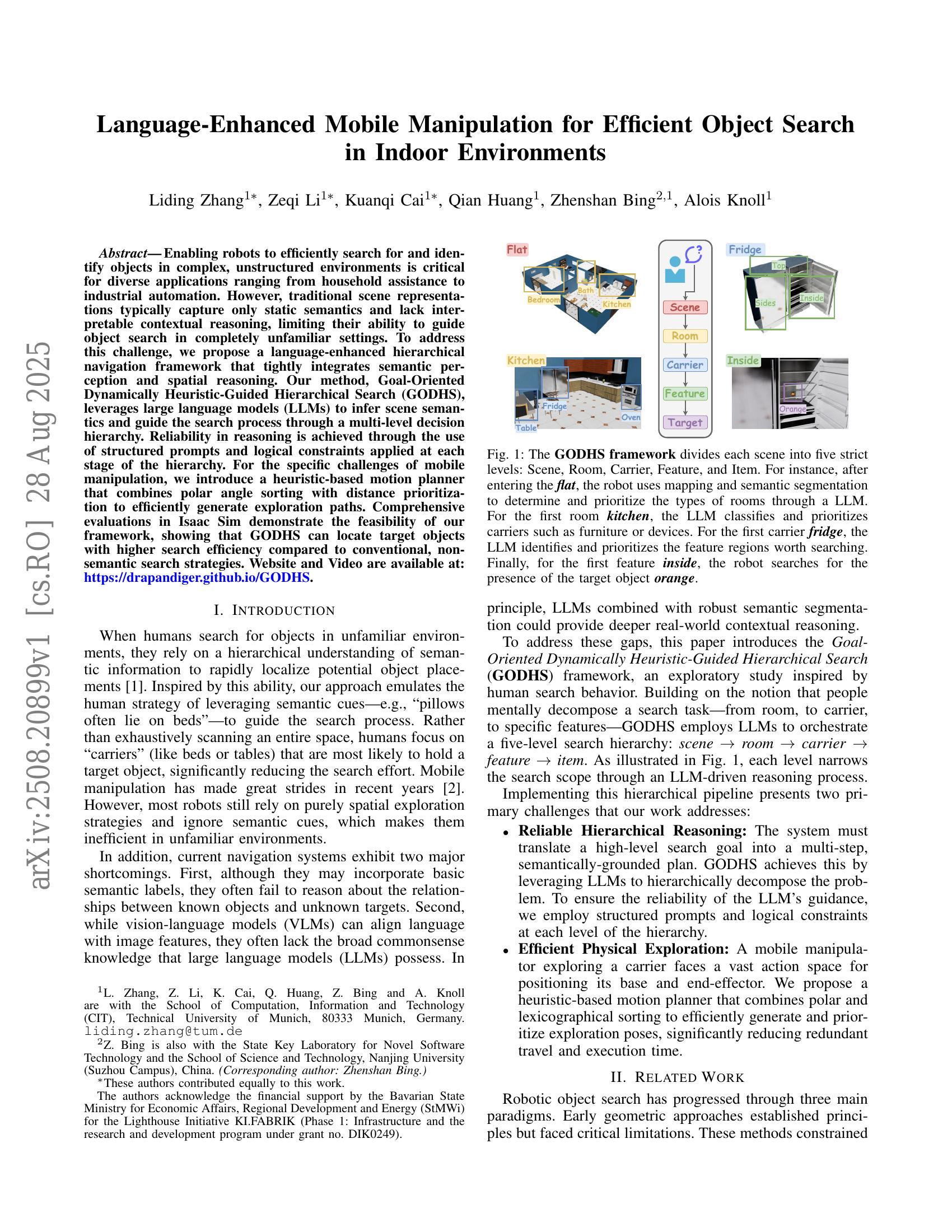 Language-Enhanced Mobile Manipulation for Efficient Object Search in ...