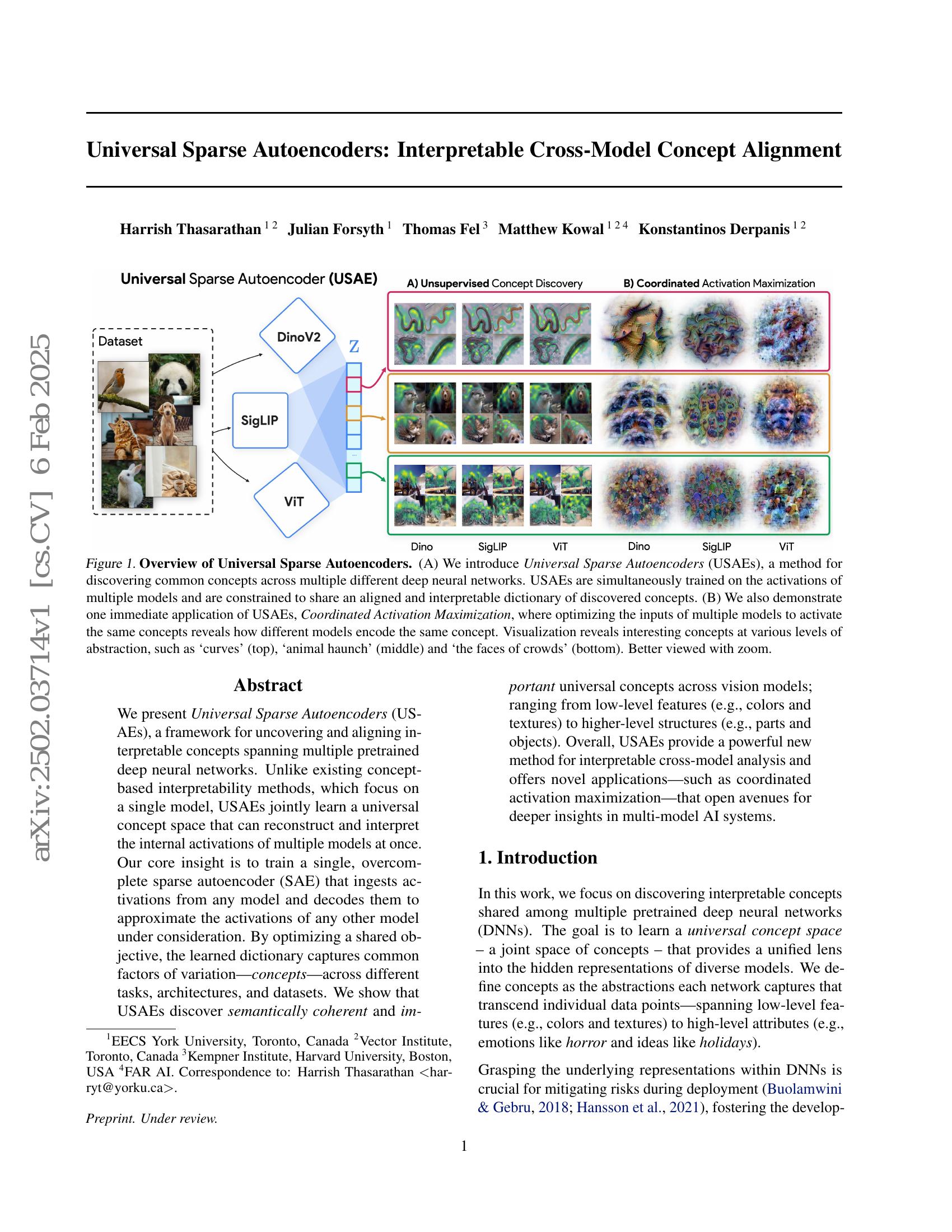Universal Sparse Autoencoders: Interpretable Cross-Model Concept ...
