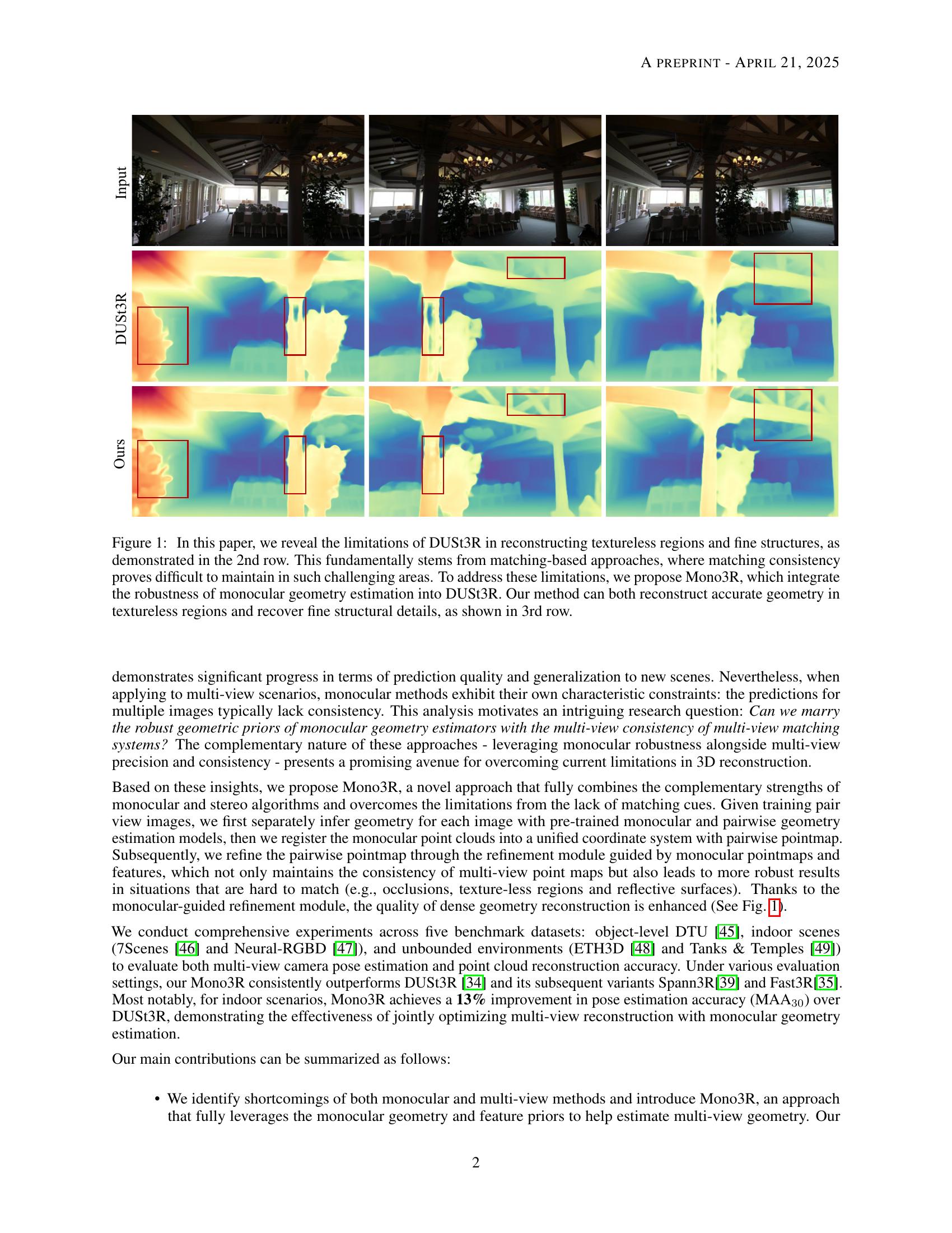 Mono3R: Exploiting Monocular Cues for Geometric 3D Reconstruction - 智源社区论文