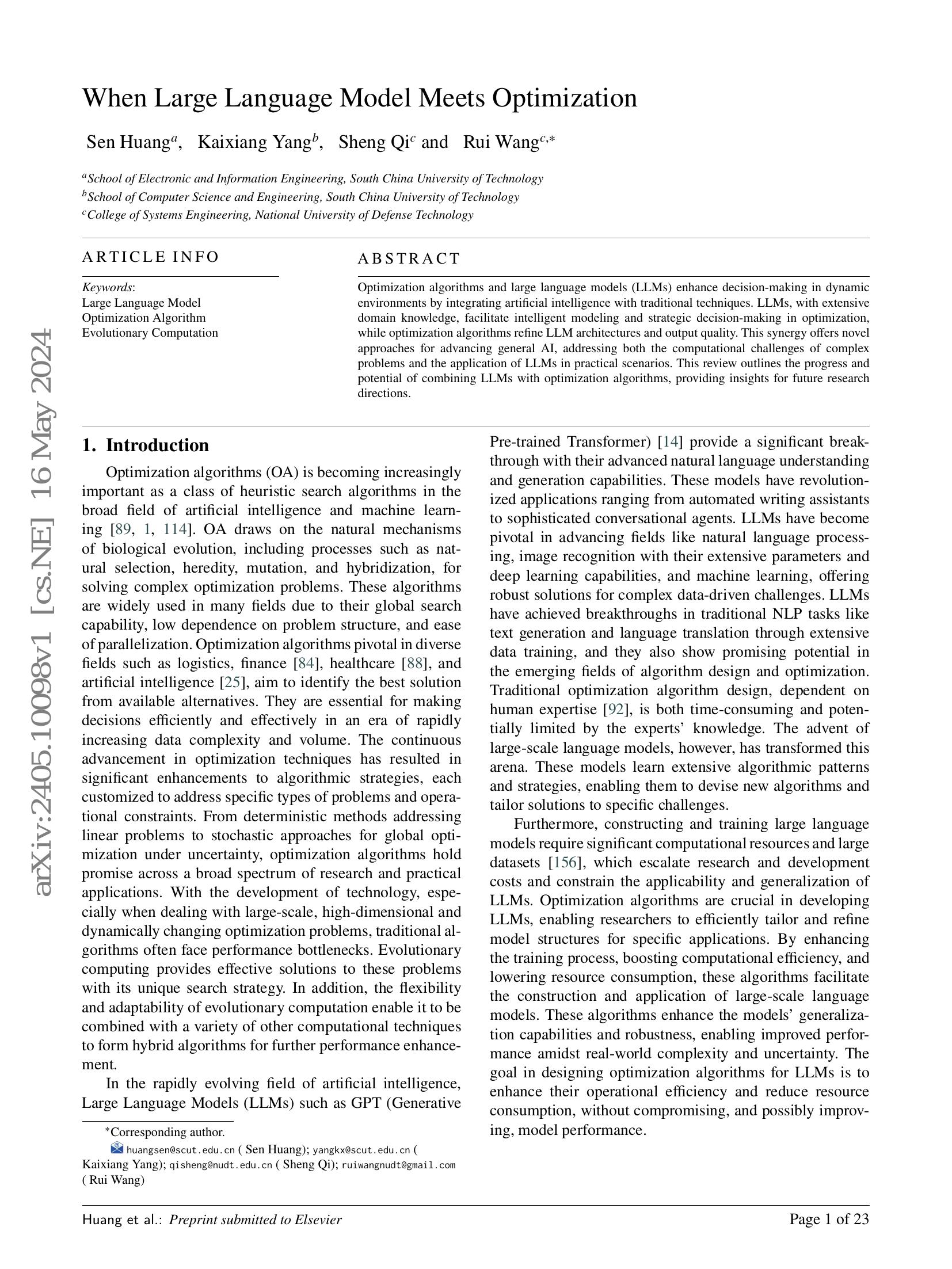 12480 Language When Large Language Model Meets Optimization - 智源社区论文