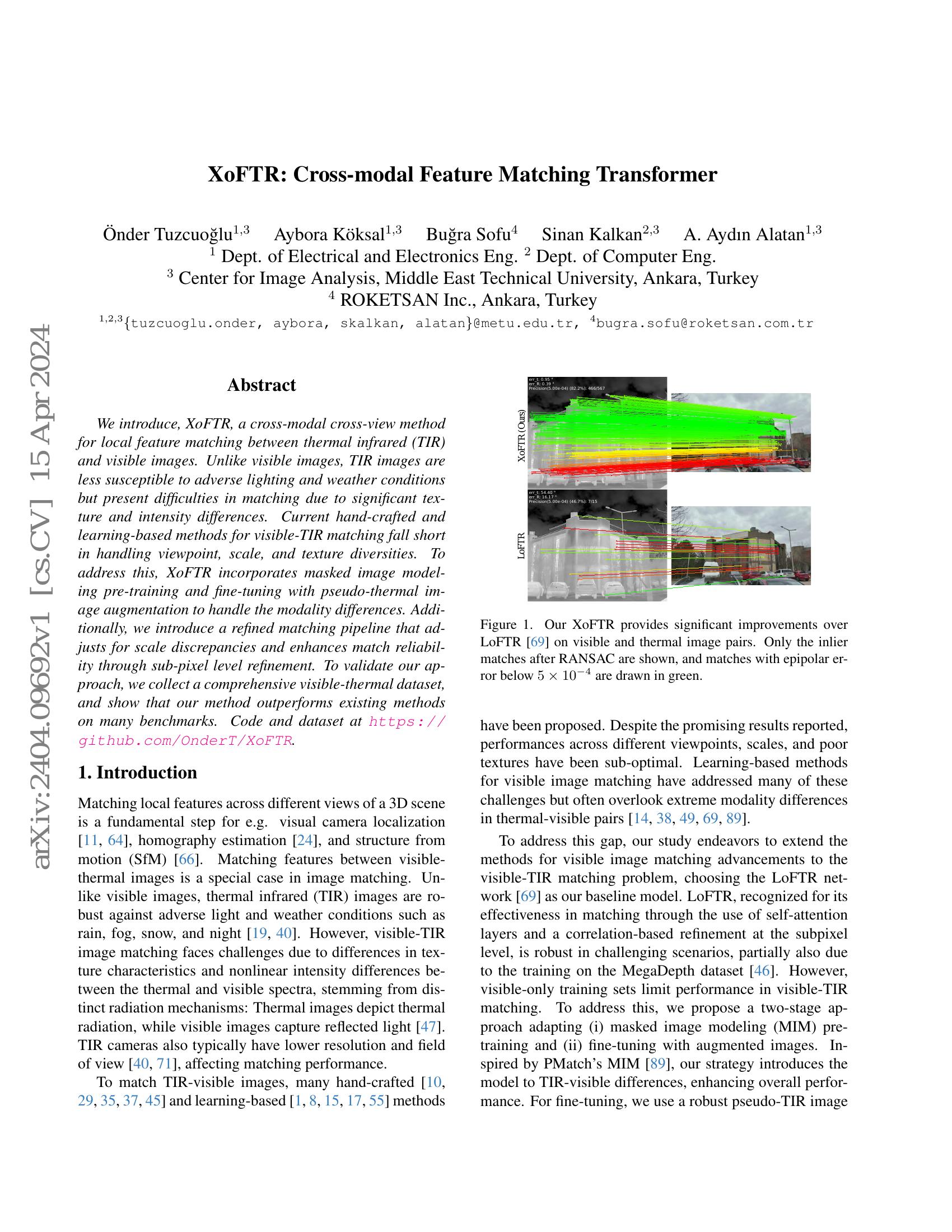 XoFTR: Cross-modal Feature Matching Transformer - 智源社区论文