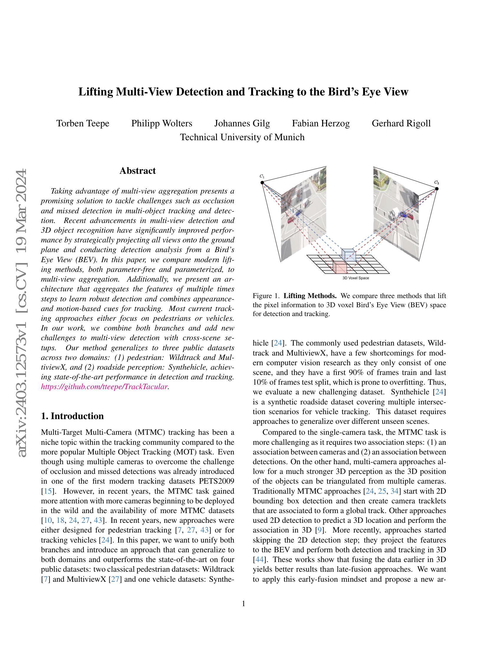Lifting Multi-View Detection and Tracking to the Bird's Eye View - 智源社区论文