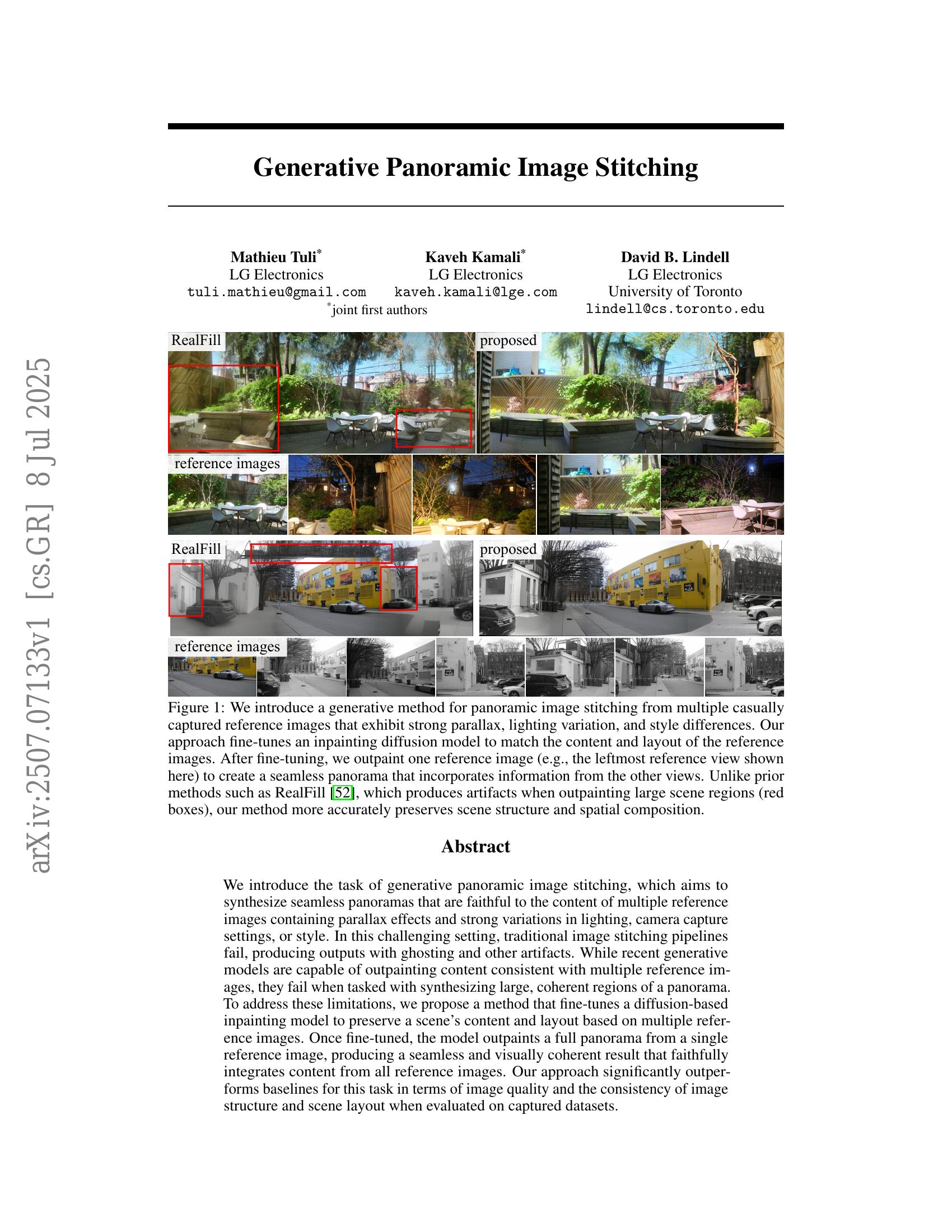 Generative Panoramic Image Stitching - 智源社区论文