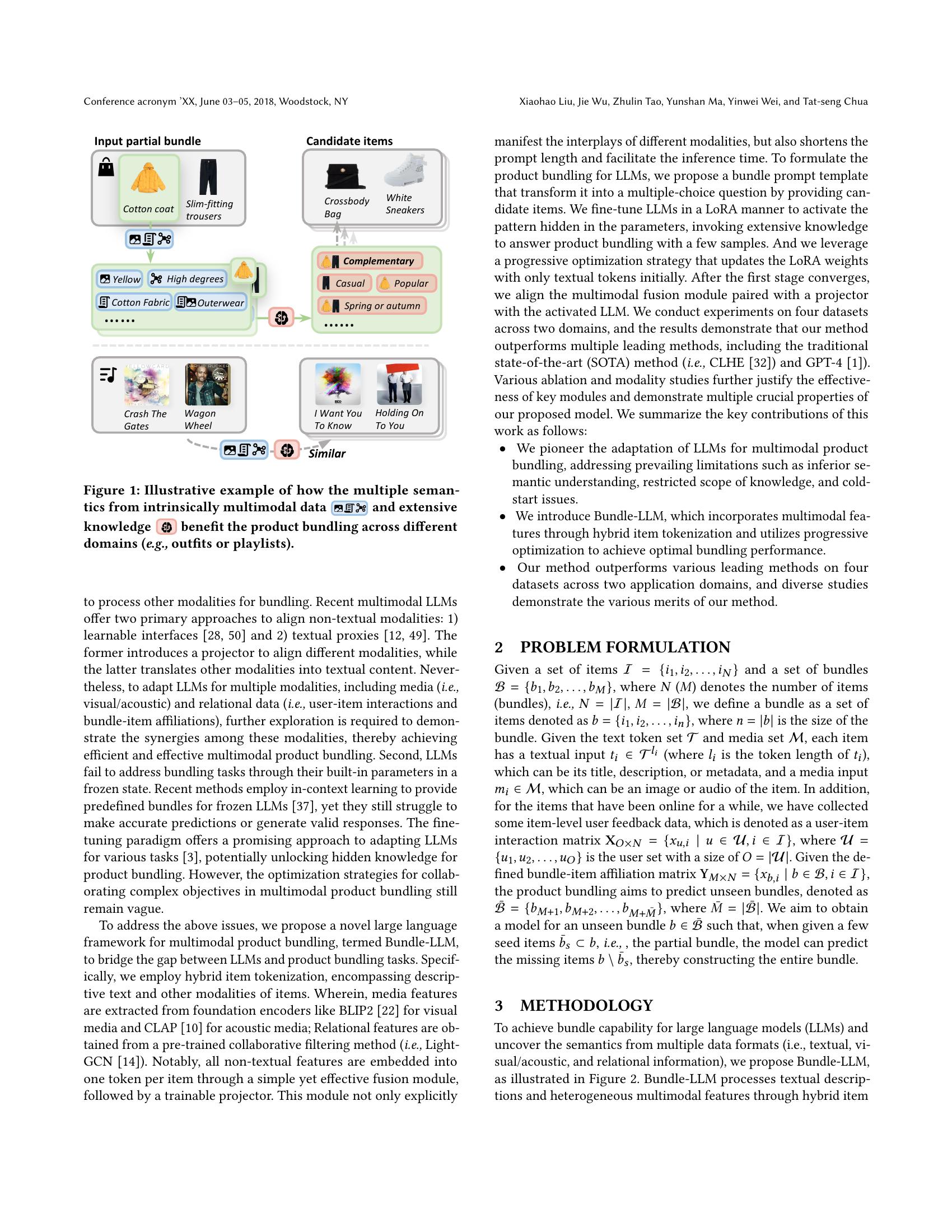 Harnessing Large Language Models for Multimodal Product Bundling - 智源社区论文
