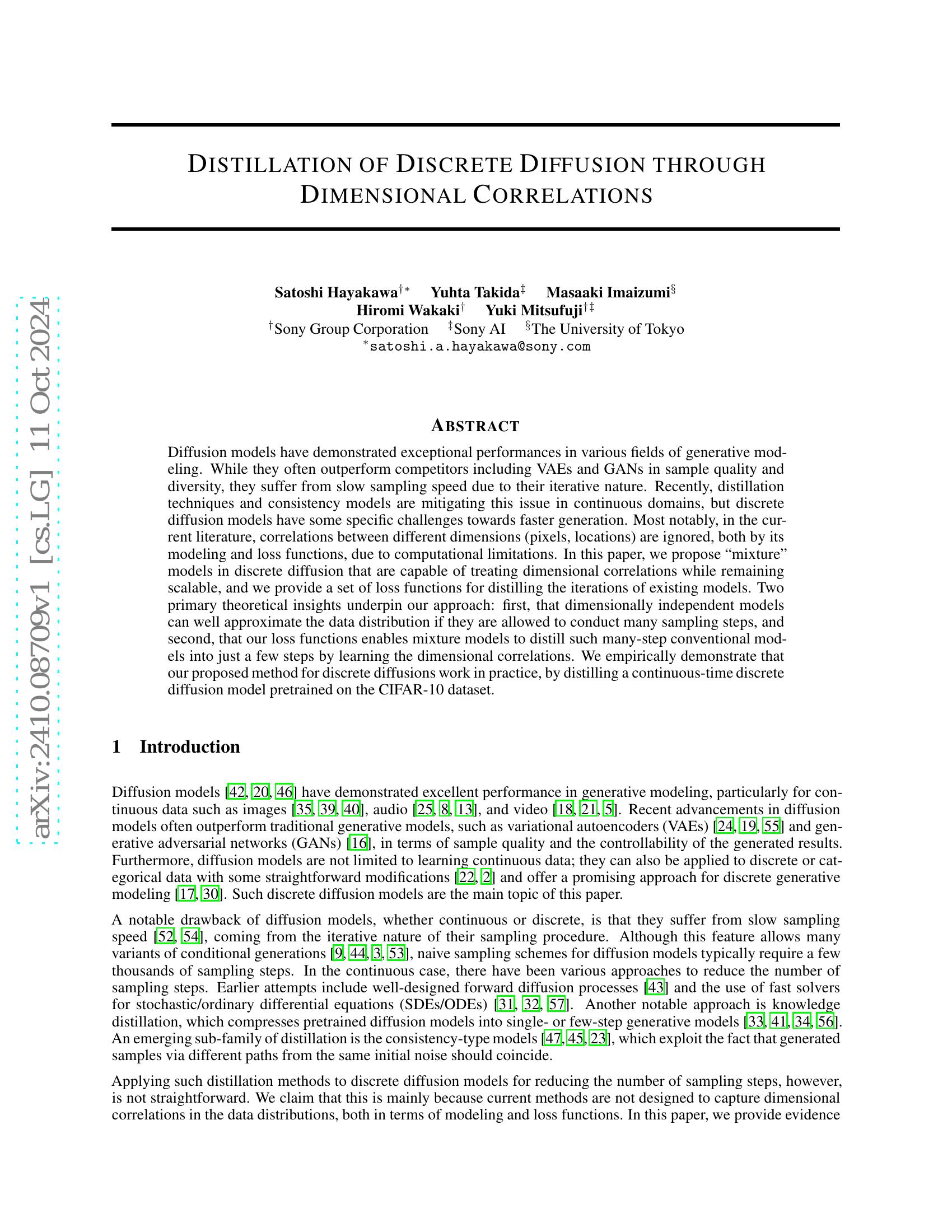 Distillation of Discrete Diffusion through Dimensional Correlations - 智 ...