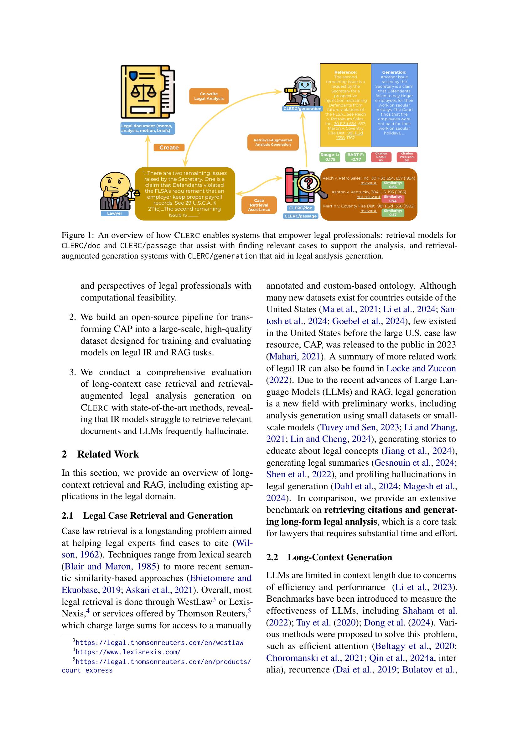 CLERC: A Dataset for Legal Case Retrieval and Retrieval-Augmented ...