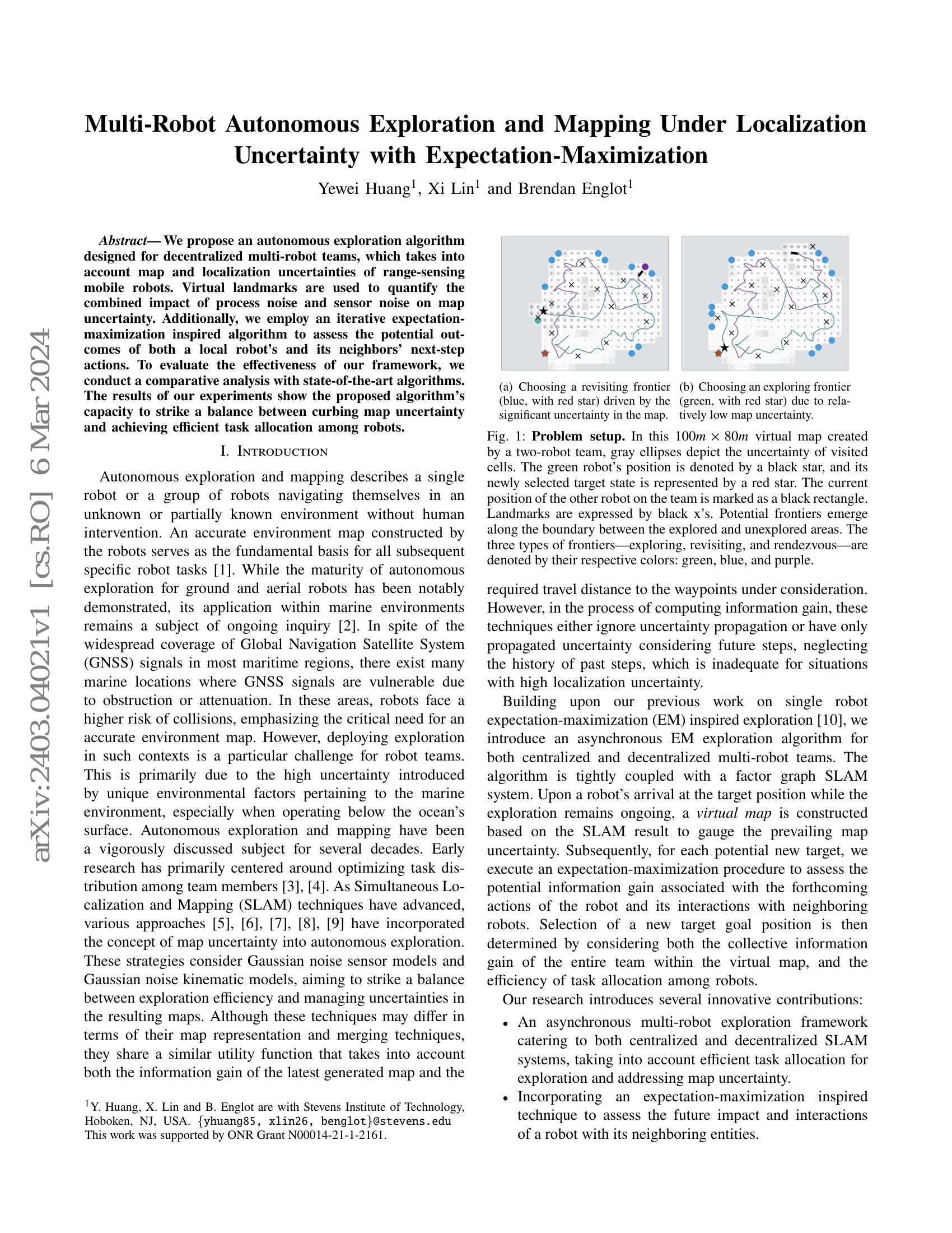 Multi-Robot Autonomous Exploration and Mapping Under Localization ...
