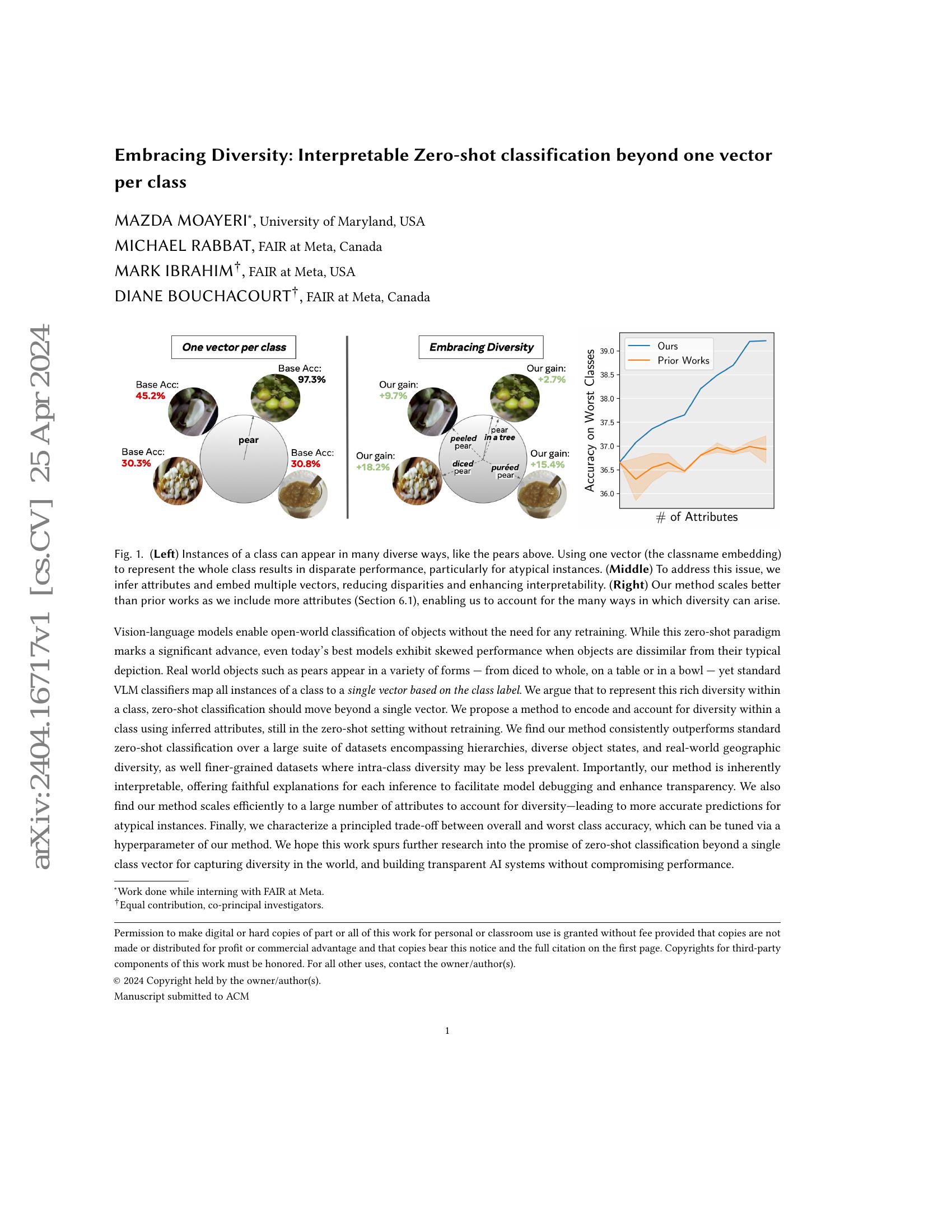 Embracing Diversity: Interpretable Zero-shot classification beyond one ...