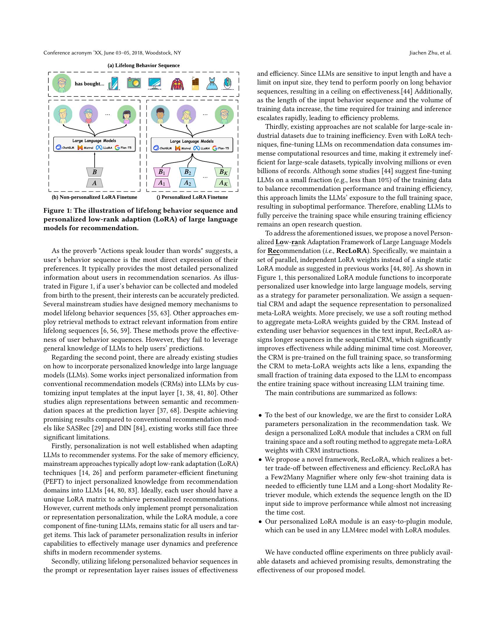 Lifelong Personalized Low-Rank Adaptation of Large Language Models for ...