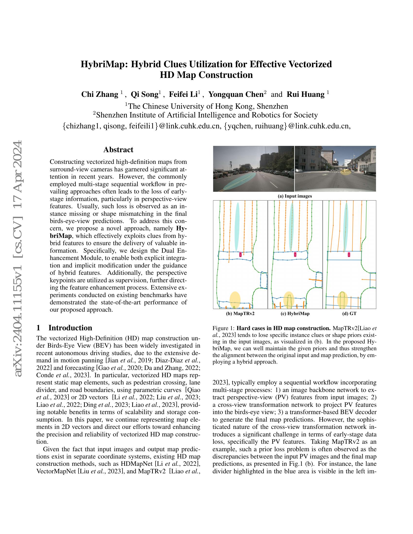 HybriMap: Hybrid Clues Utilization for Effective Vectorized HD Map ...