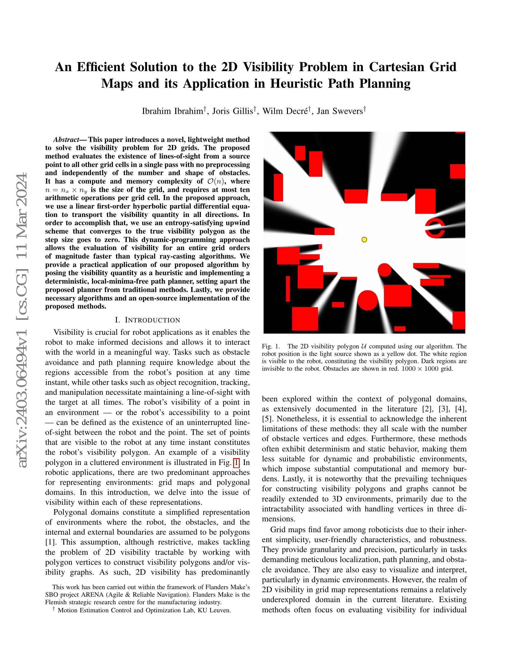 An Efficient Solution to the 2D Visibility Problem in Cartesian Grid ...