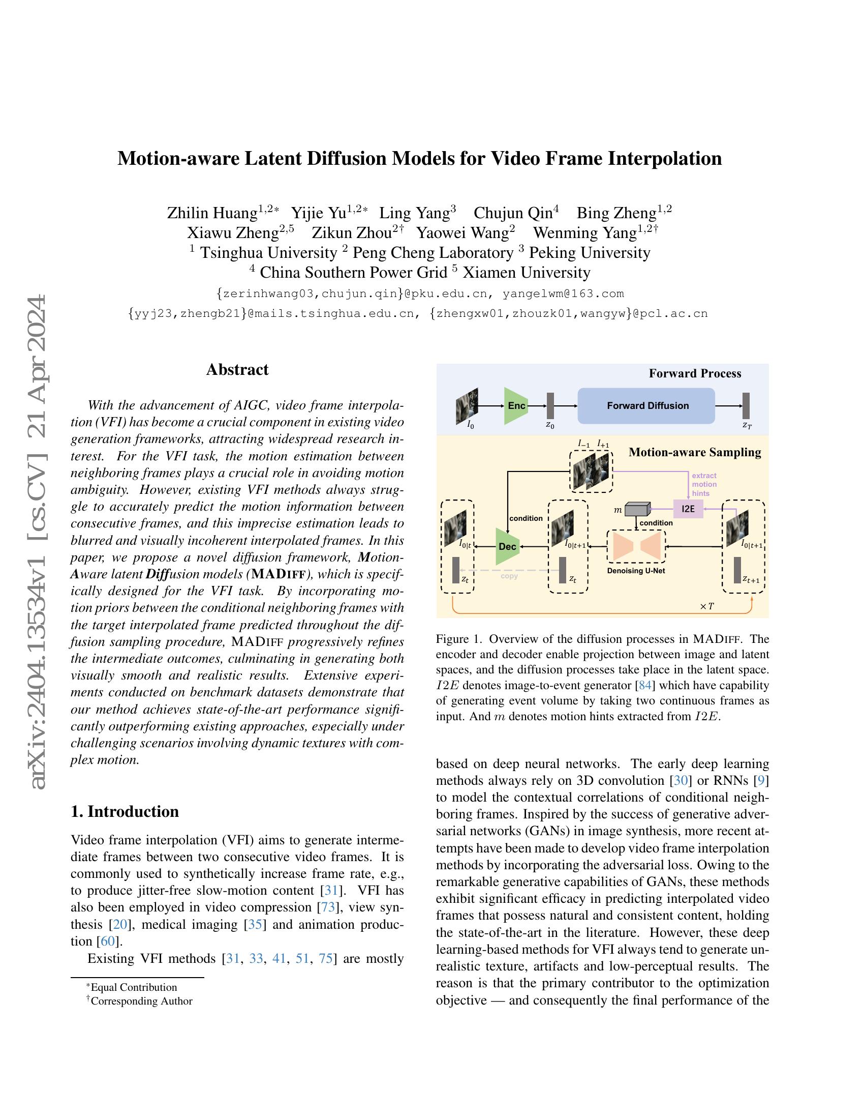 Motion-aware Latent Diffusion Models for Video Frame Interpolation - 智源社区论文