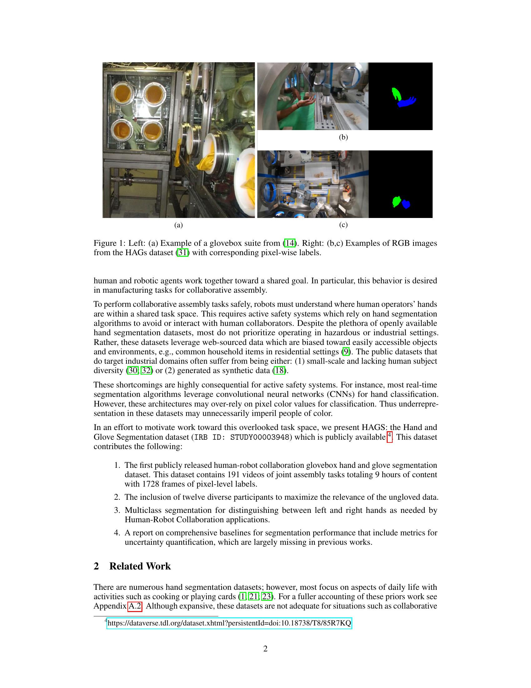 The Collection of a Human Robot Collaboration Dataset for Cooperative ...