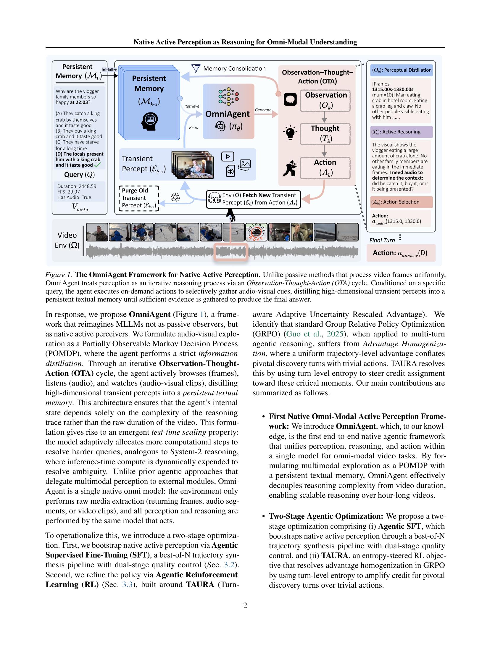 Native Active Perception as Reasoning for Omni-Modal Understanding - 智源社区论文
