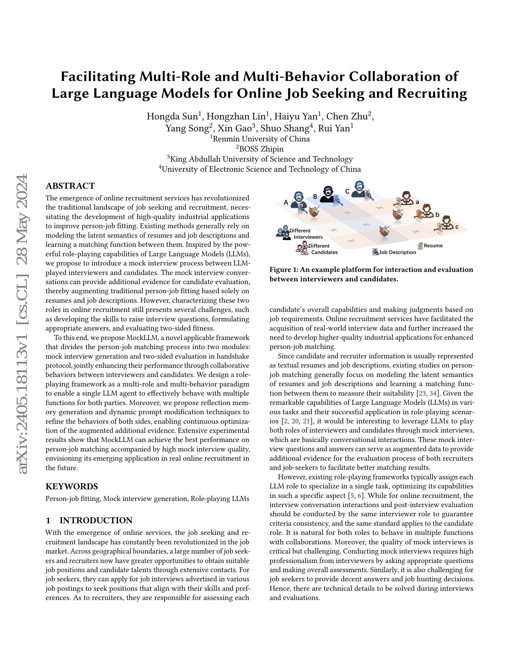 Facilitating Multi-Role and Multi-Behavior Collaboration of Large ...