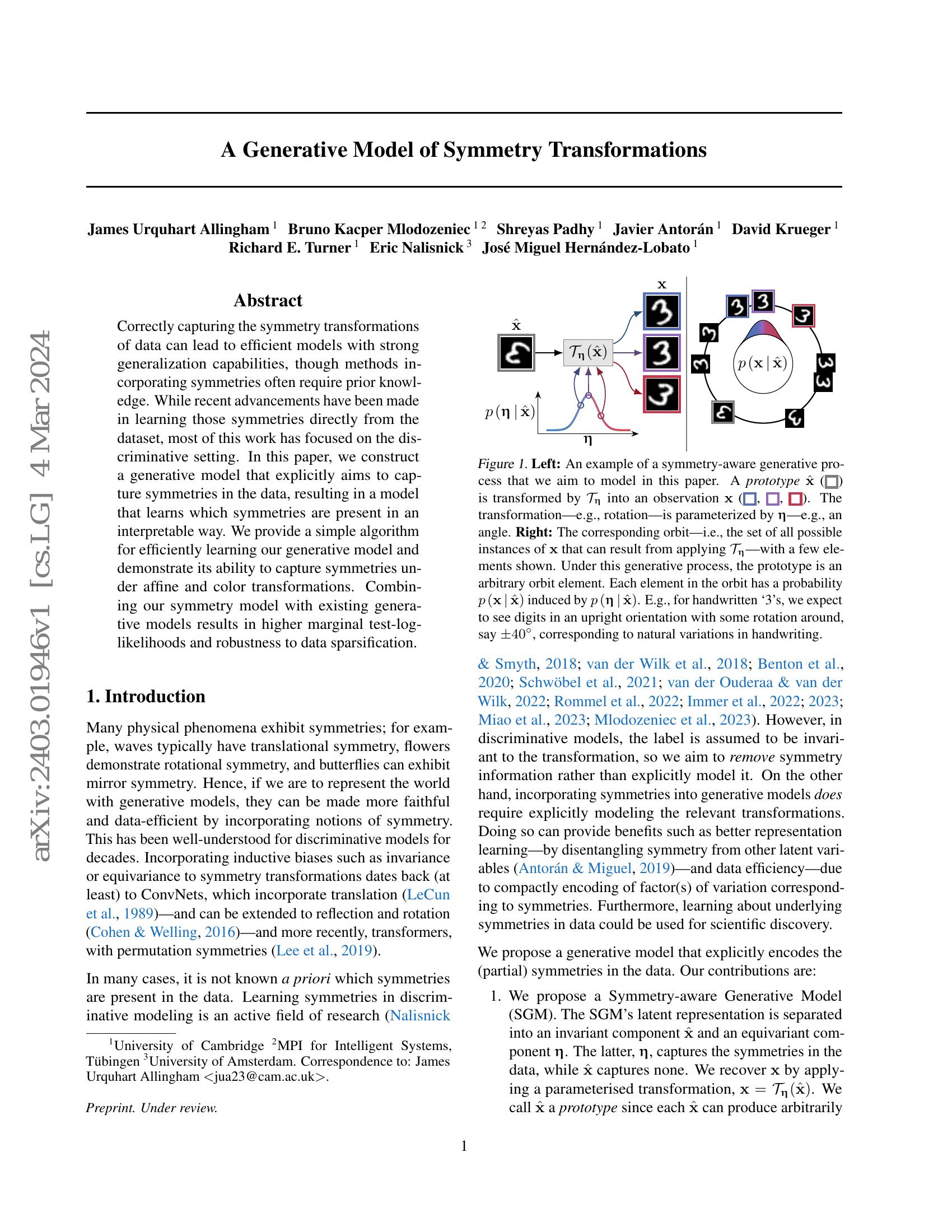 A Generative Model of Symmetry Transformations - 智源社区论文