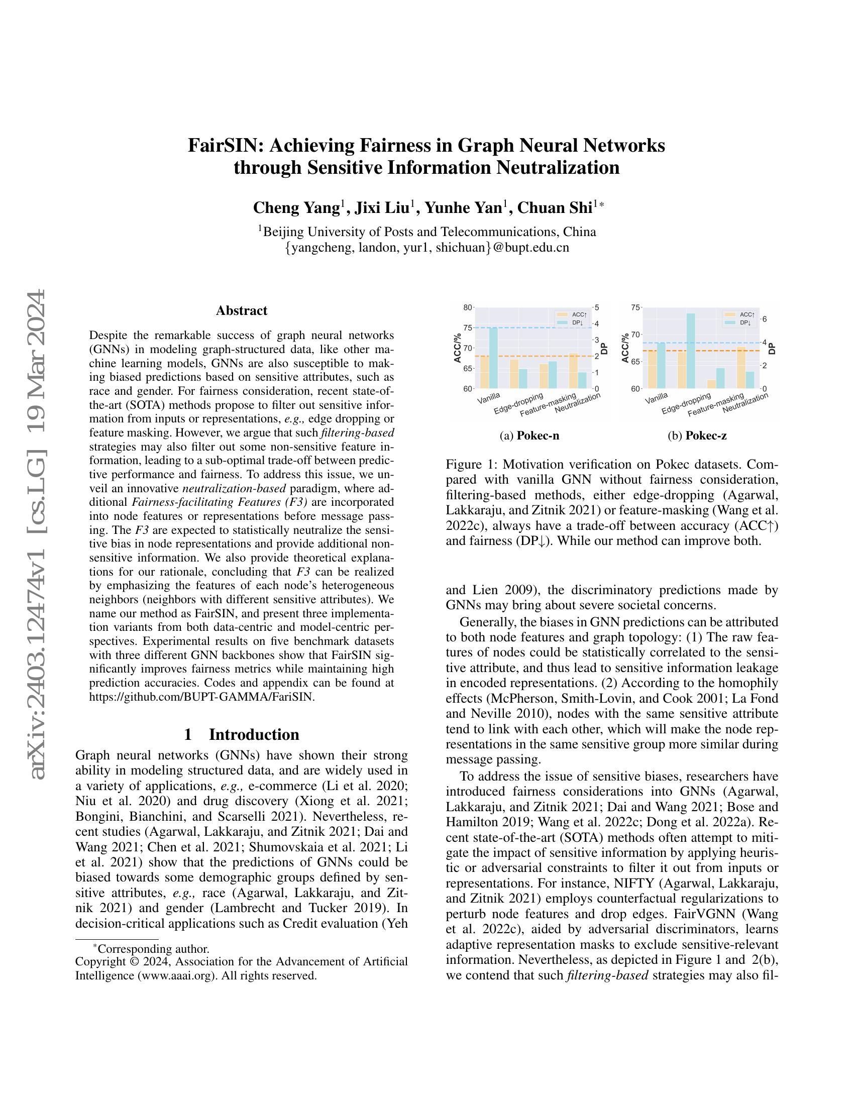 FairSIN: Achieving Fairness in Graph Neural Networks through Sensitive ...