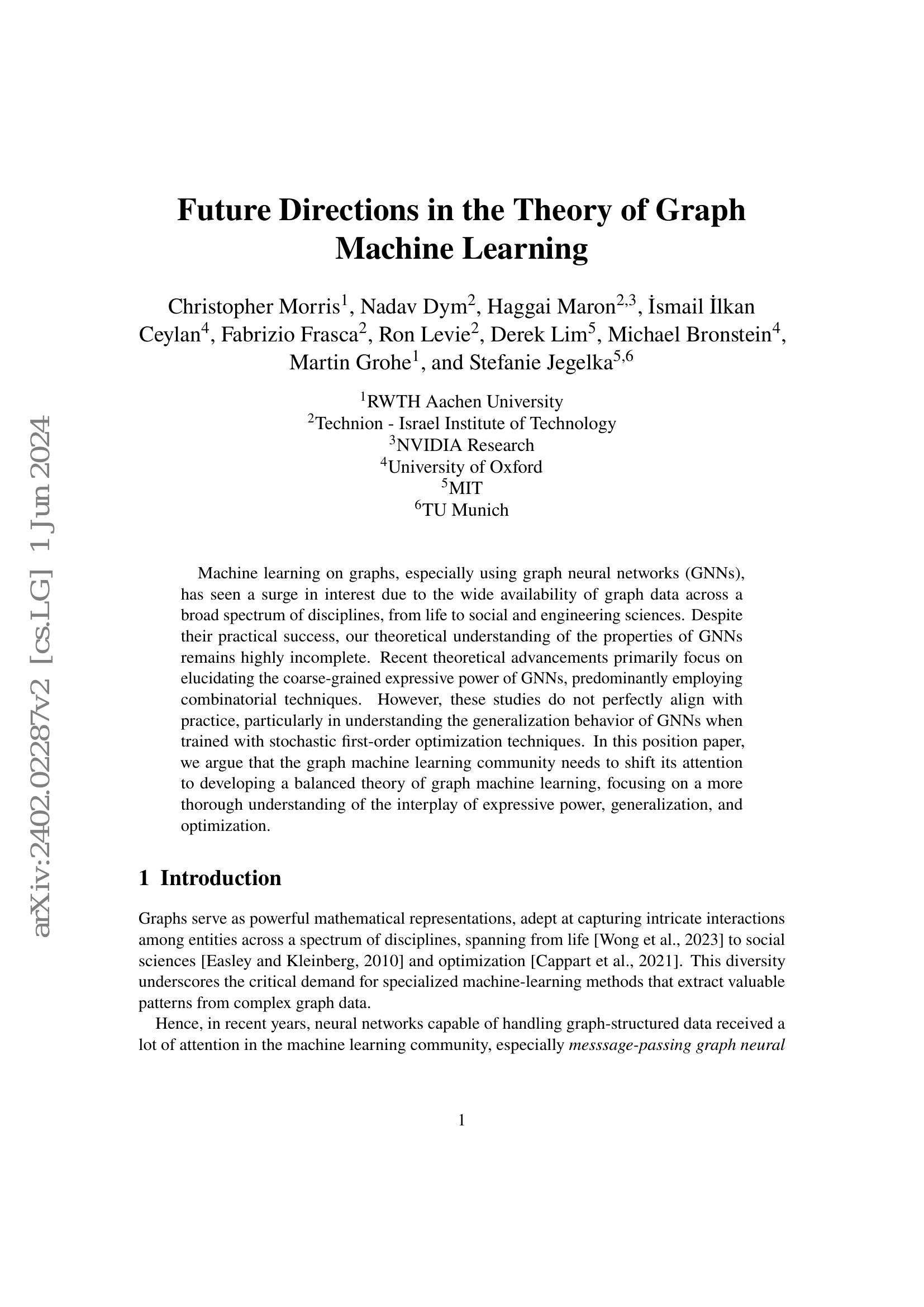 Future Directions in the Theory of Graph Machine Learning - 智源社区论文