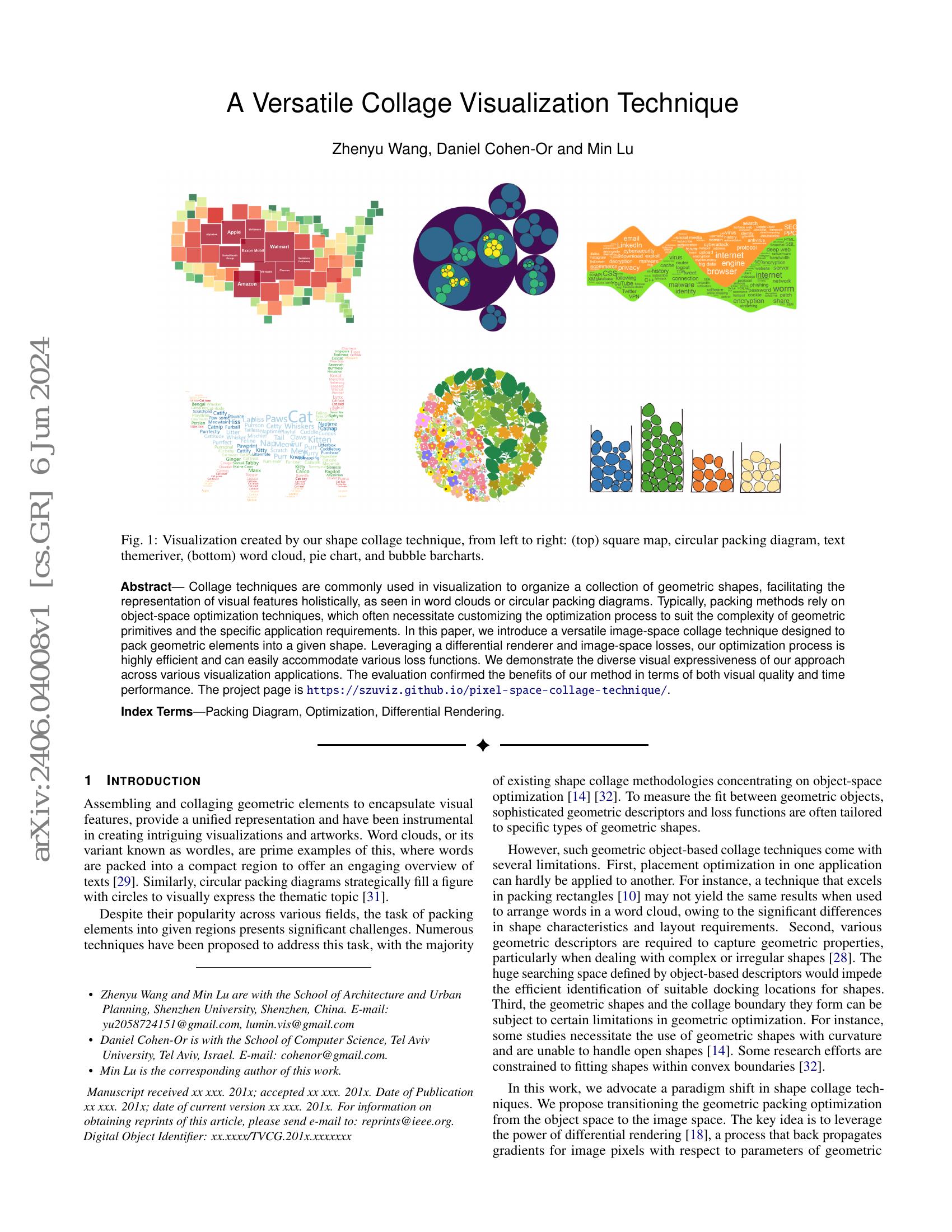 A Versatile Collage Visualization Technique - 智源社区论文