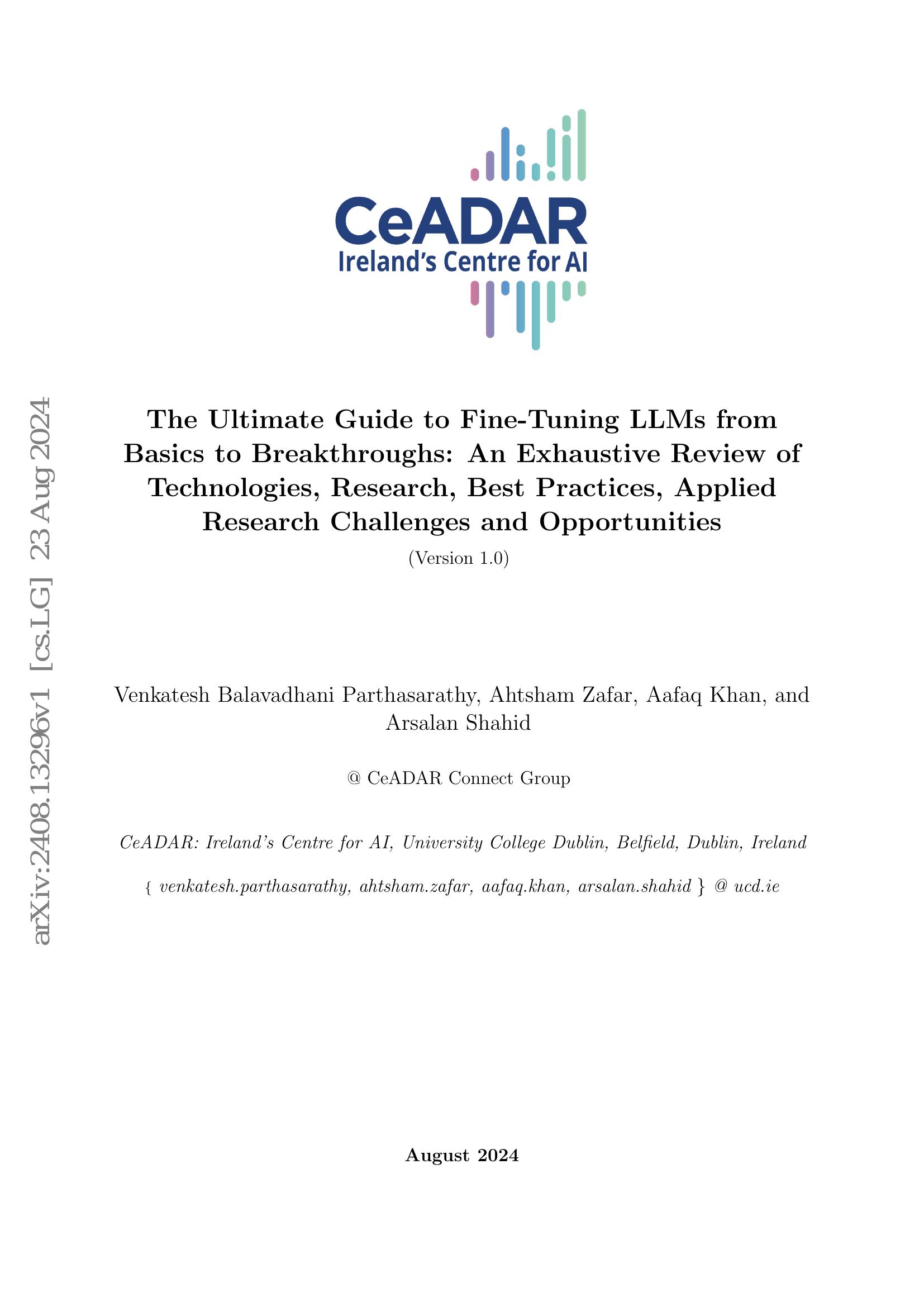 The Ultimate Guide to Fine-Tuning LLMs from Basics to Breakthroughs: An ...