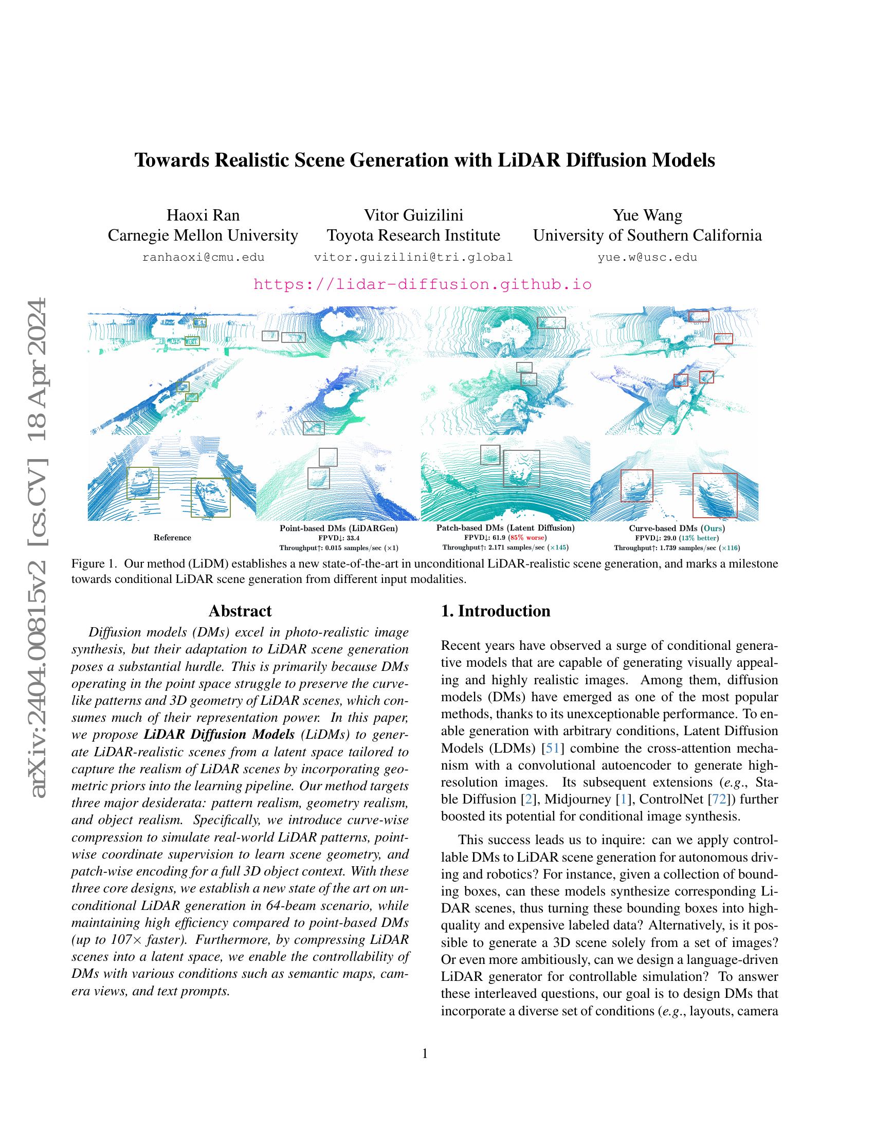 Towards Realistic Scene Generation with LiDAR Diffusion Models - 智源社区论文