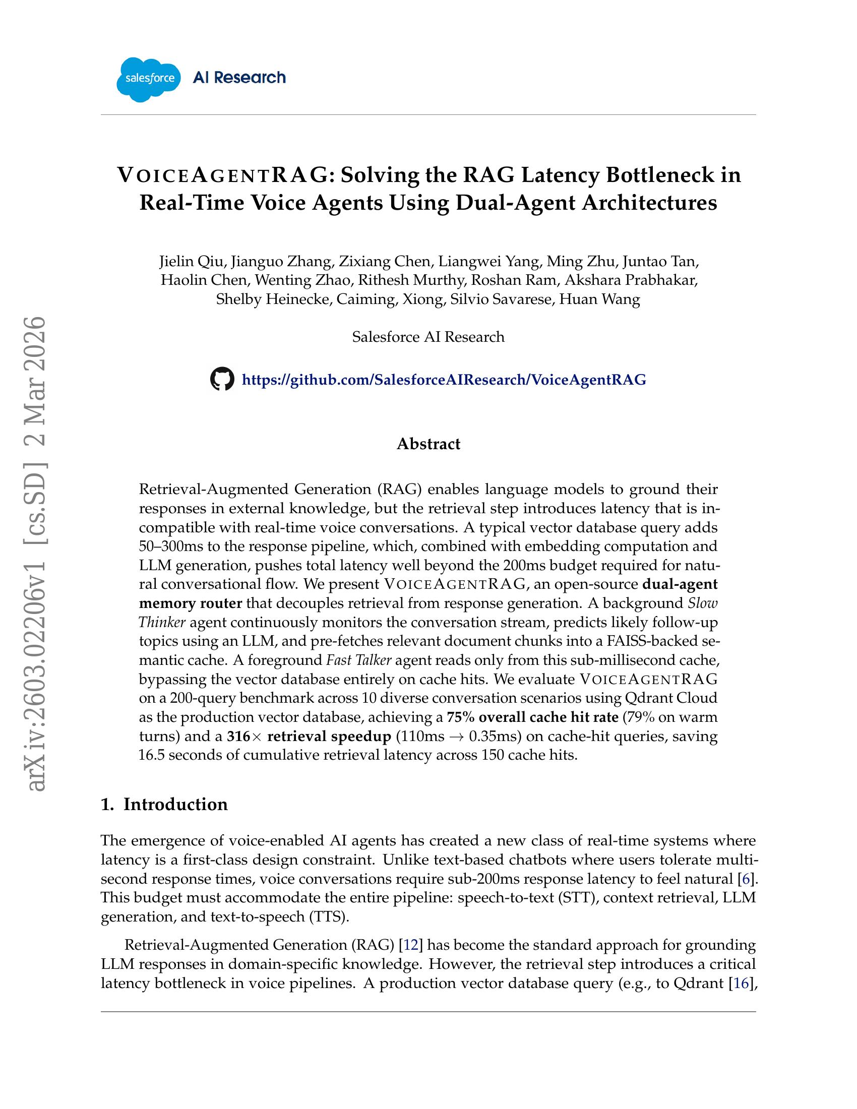VoiceAgengRAG: Solving the RAG Latency Bottleneck in Real-Time Voice ...
