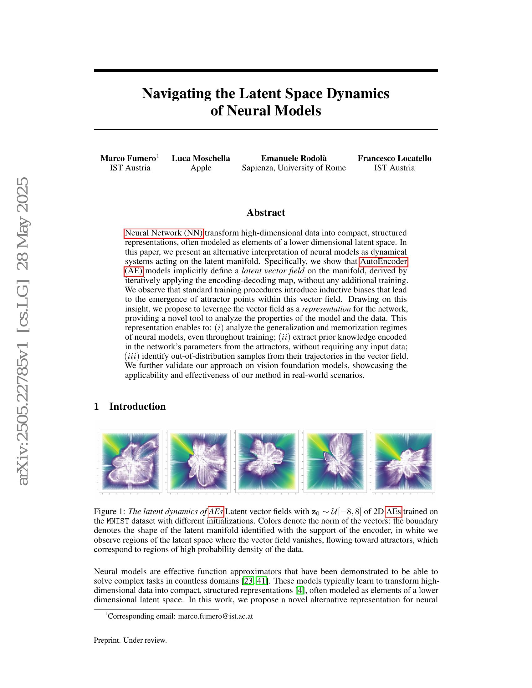 Navigating the Latent Space Dynamics of Neural Models - 智源社区论文
