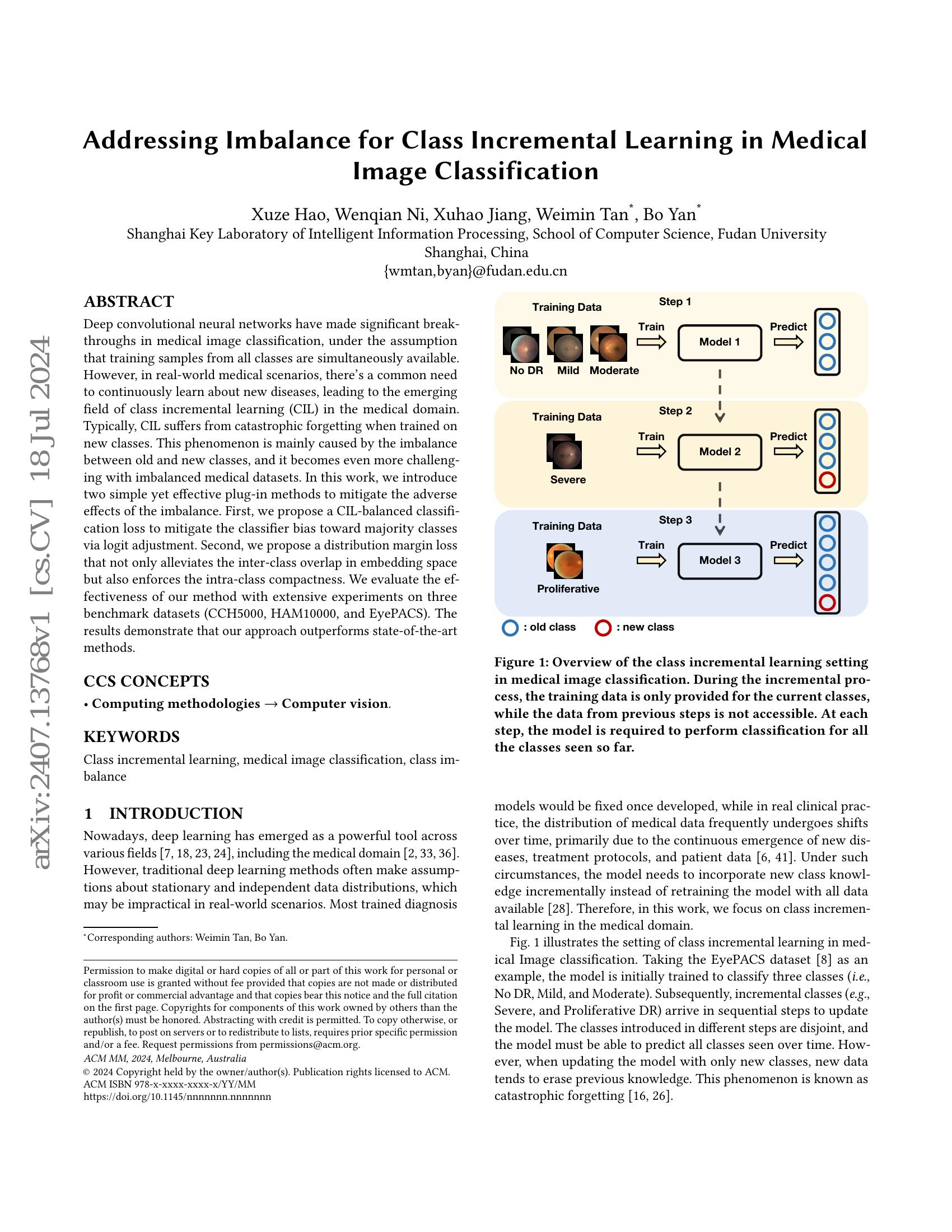 Addressing Imbalance for Class Incremental Learning in Medical Image ...