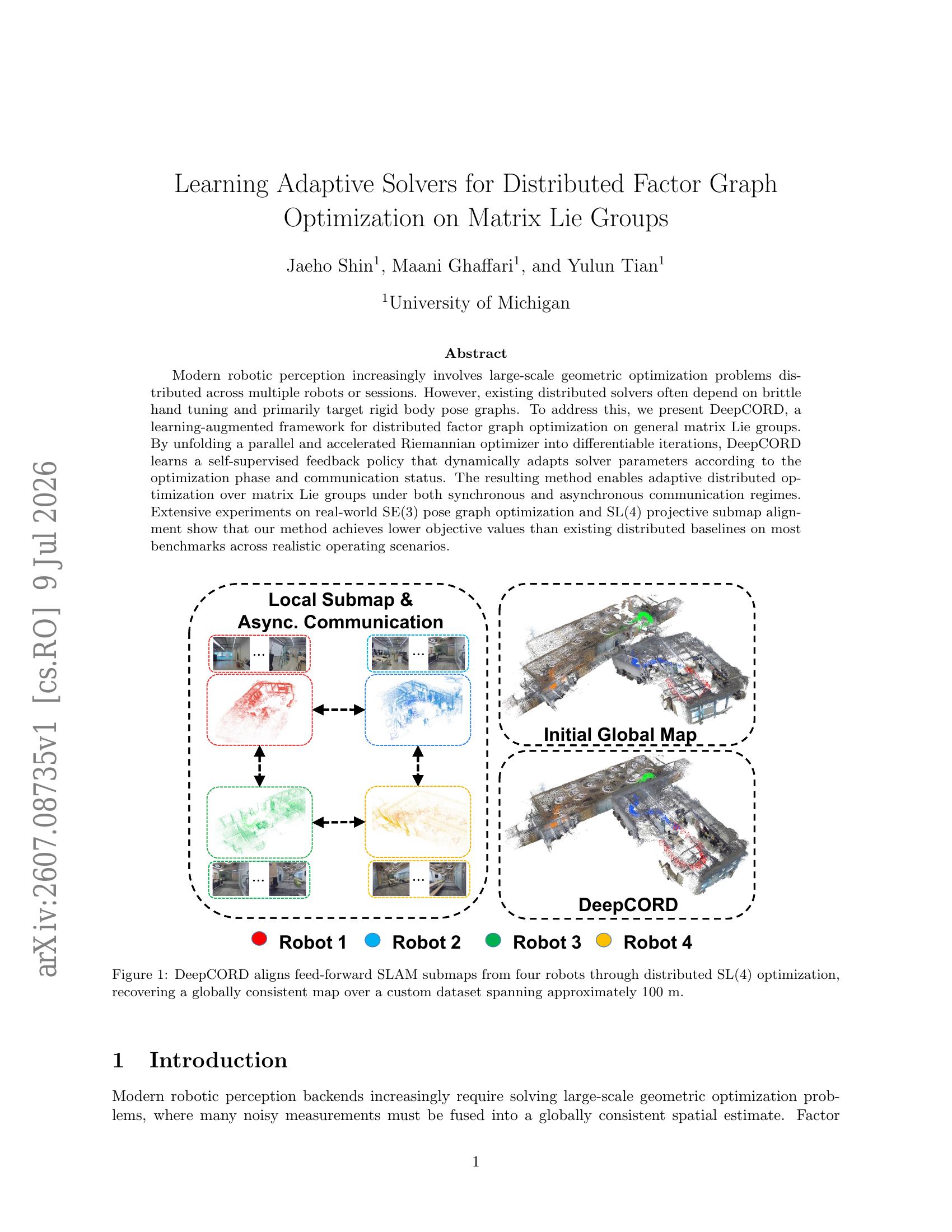 Learning Adaptive Solvers for Distributed Factor Graph Optimization on ...