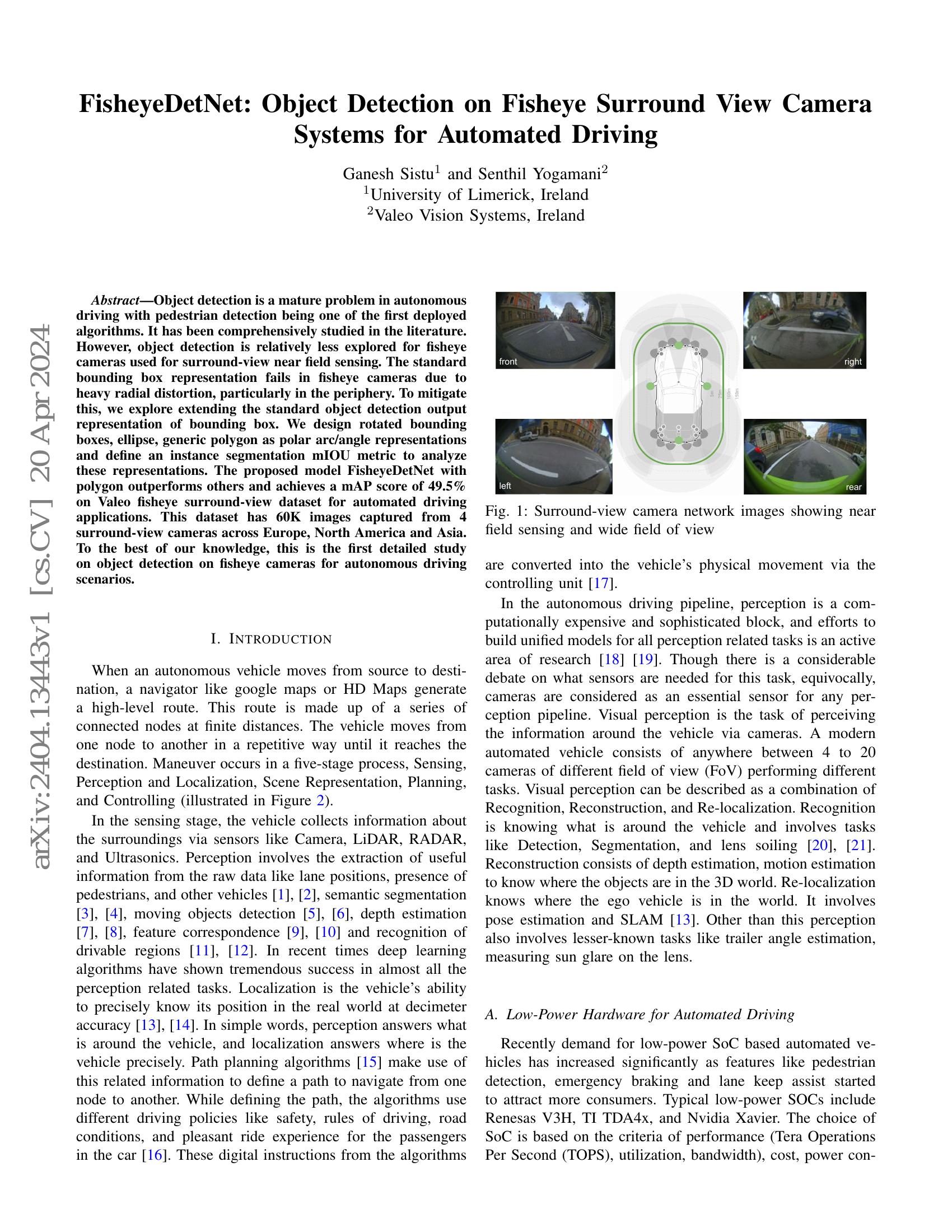 FisheyeDetNet: Object Detection on Fisheye Surround View Camera Systems ...