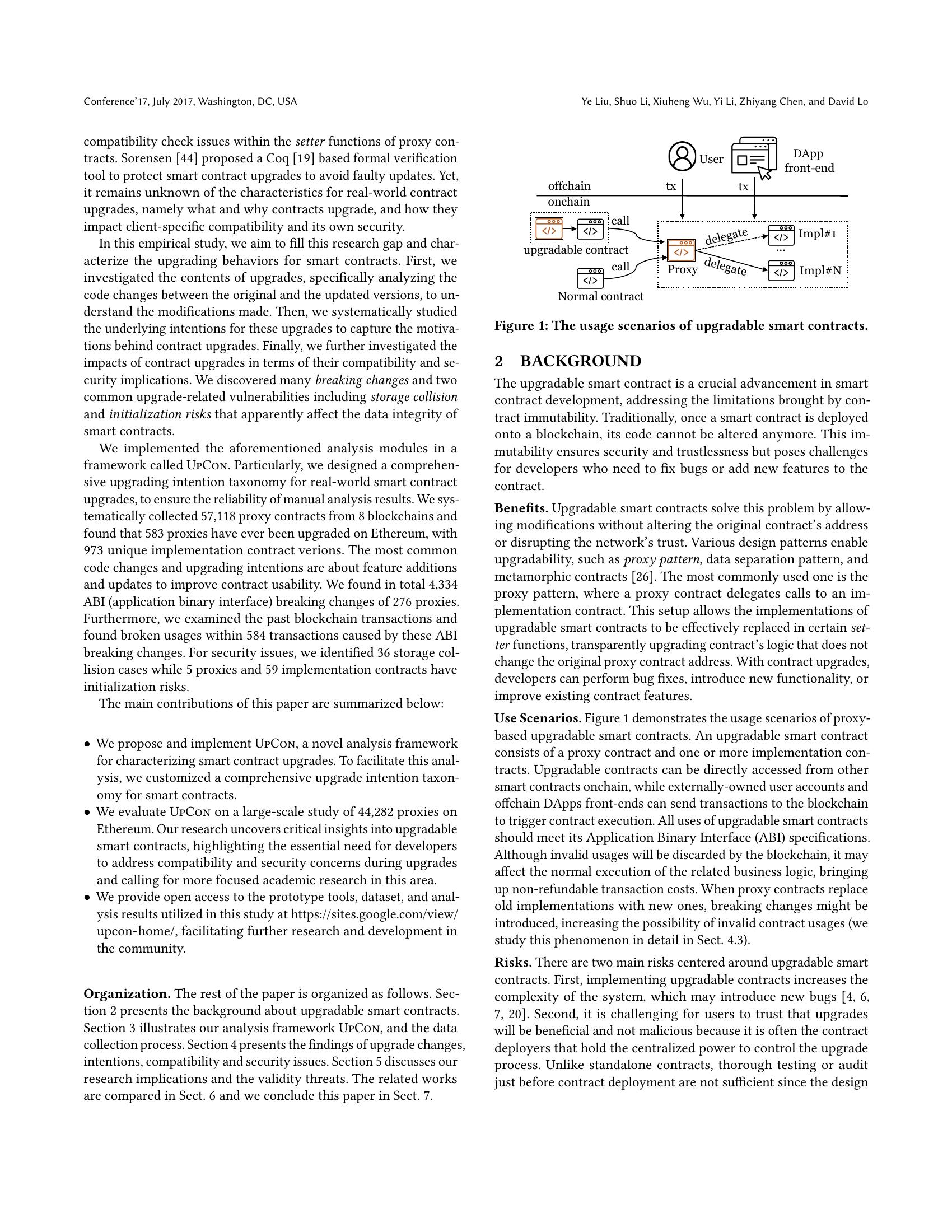 Demystifying the Characteristics for Smart Contract Upgrades - 智源社区论文