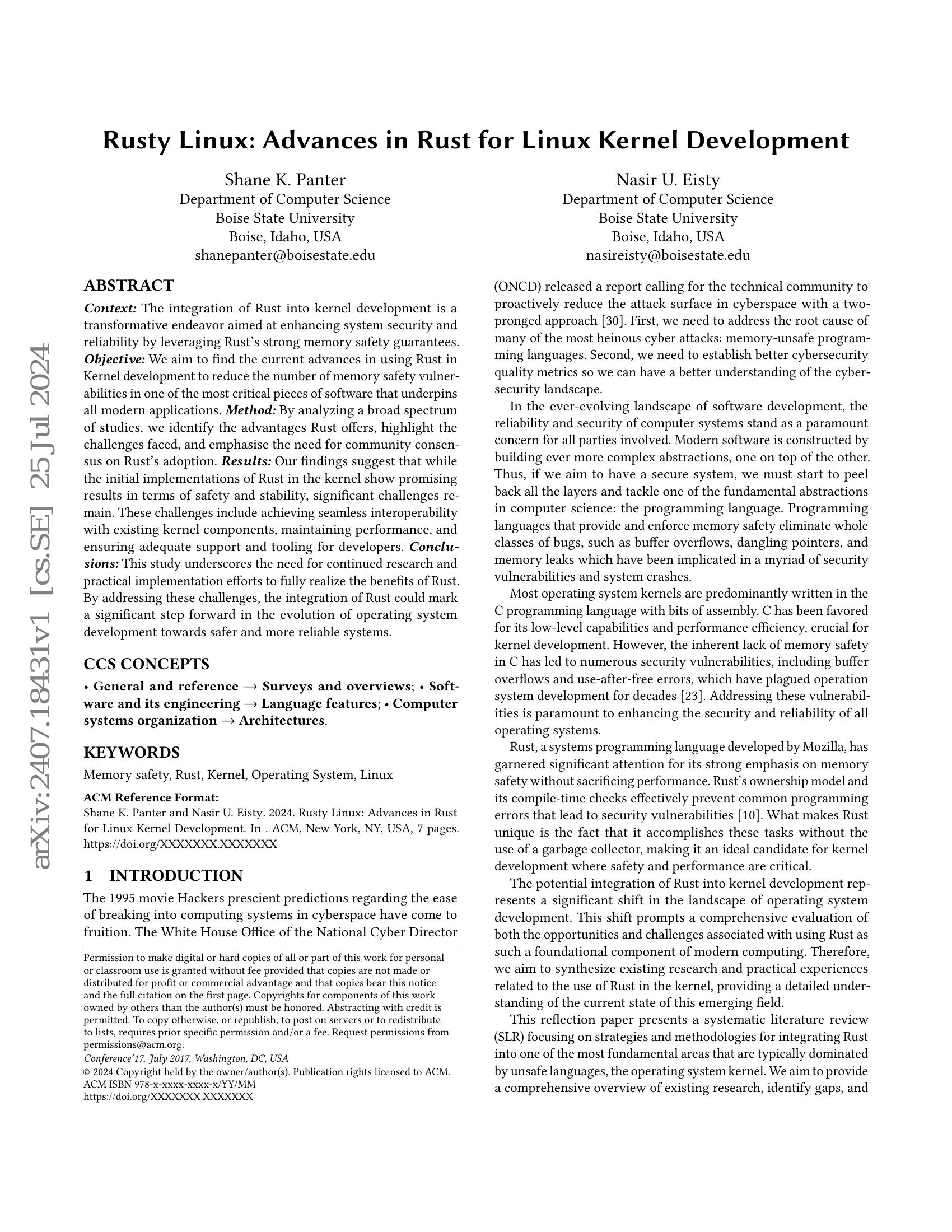 Rusty Linux: Advances in Rust for Linux Kernel Development - 智源社区论文
