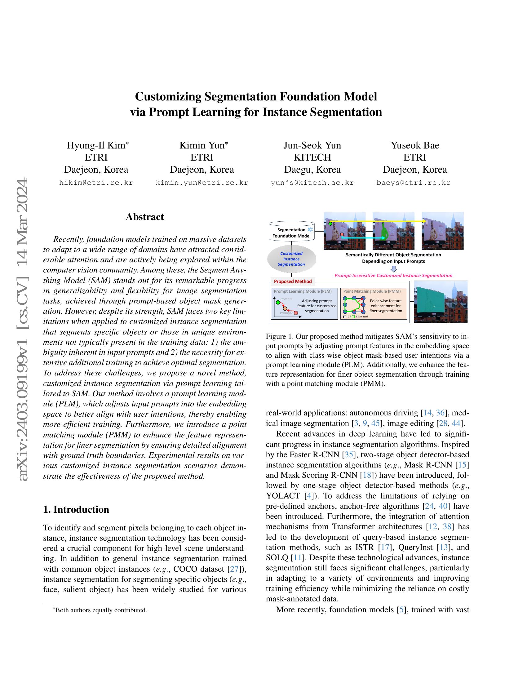 Customizing Segmentation Foundation Model via Prompt Learning for ...