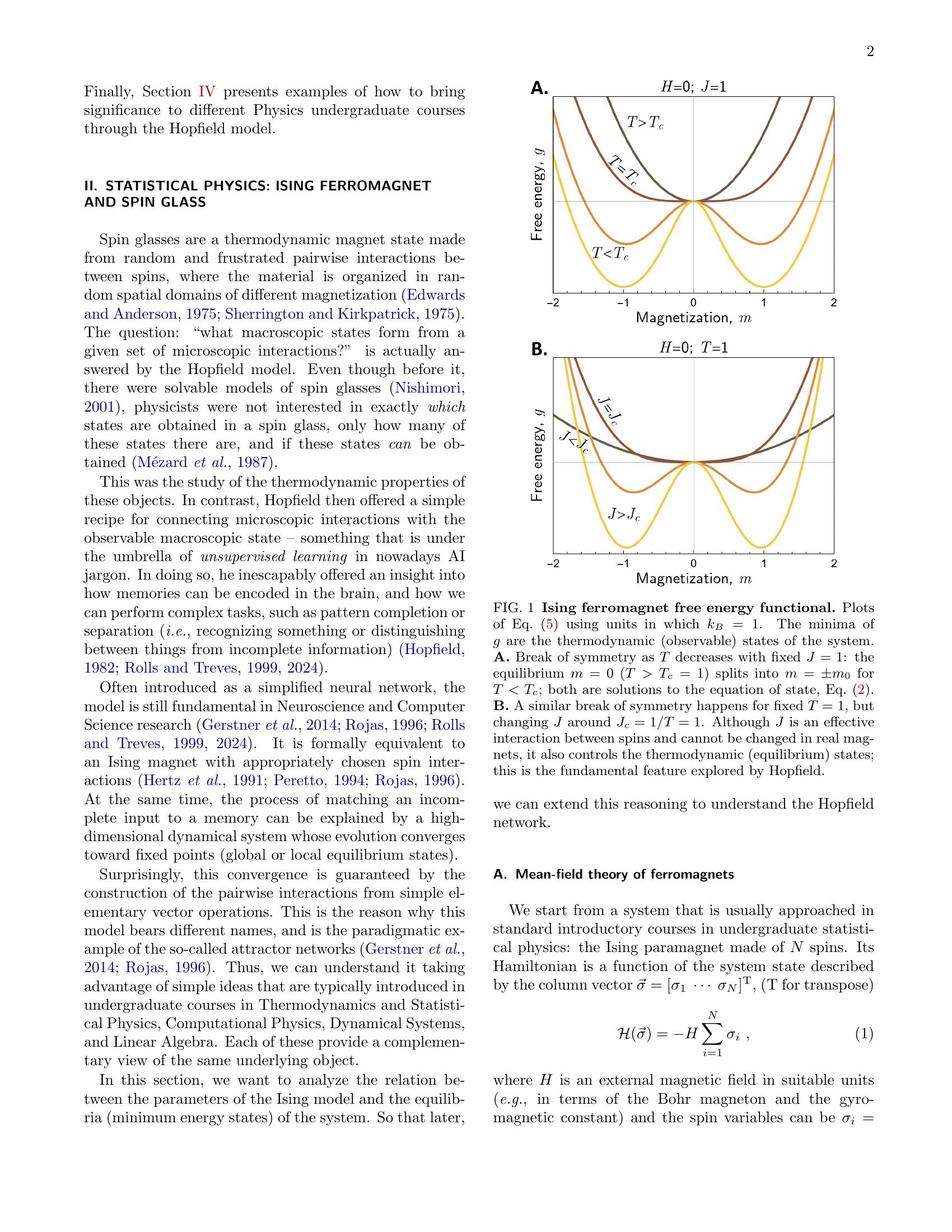 Learning About Learning: A Physics Path from Spin Glasses to Artificial ...