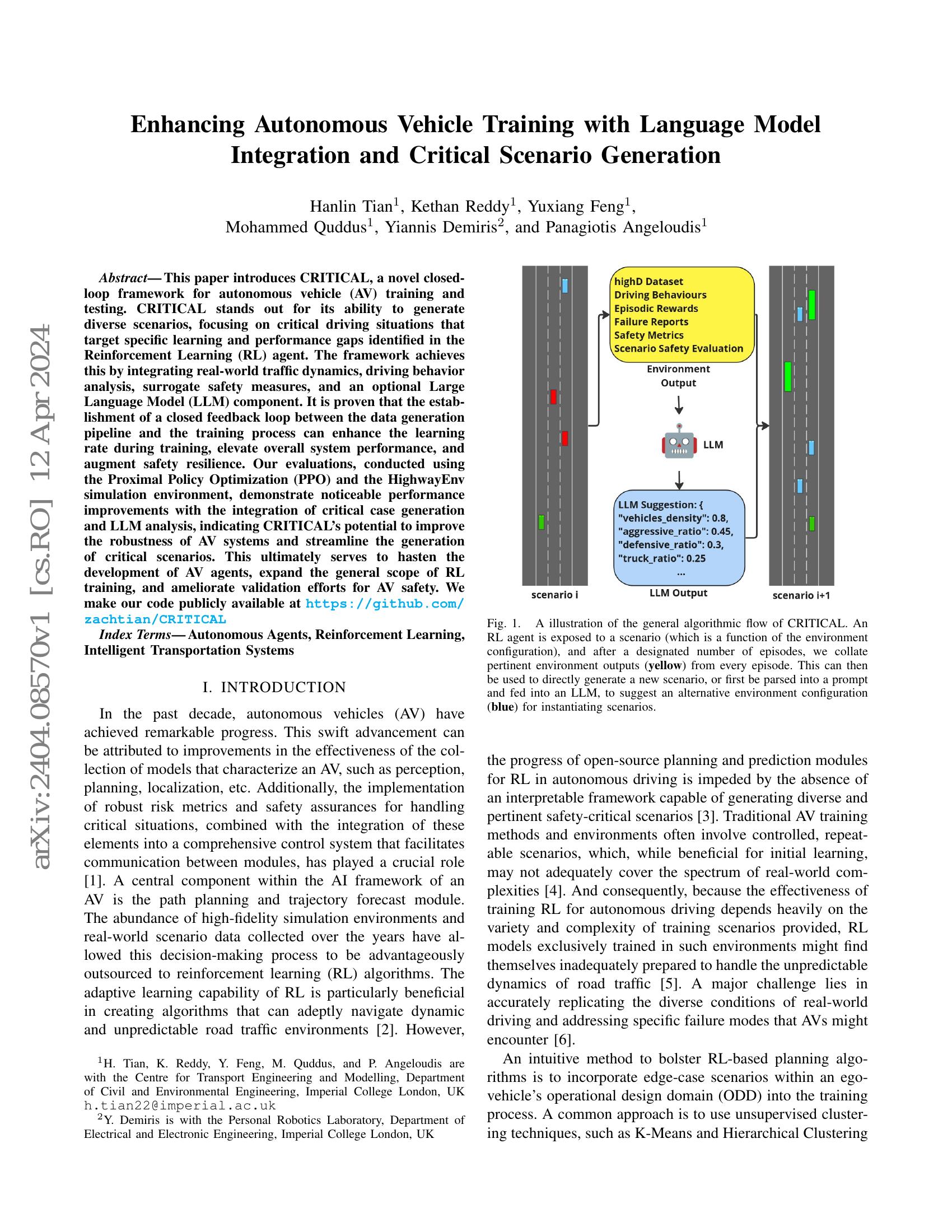 Enhancing Autonomous Vehicle Training with Language Model Integration ...