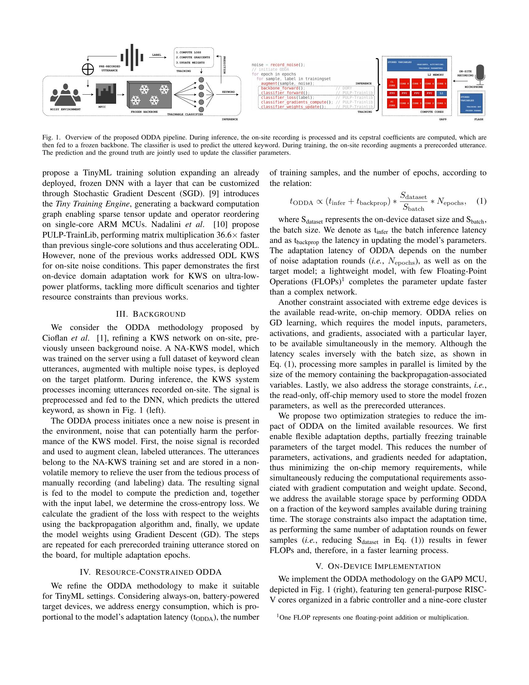 On-Device Domain Learning for Keyword Spotting on Low-Power Extreme ...