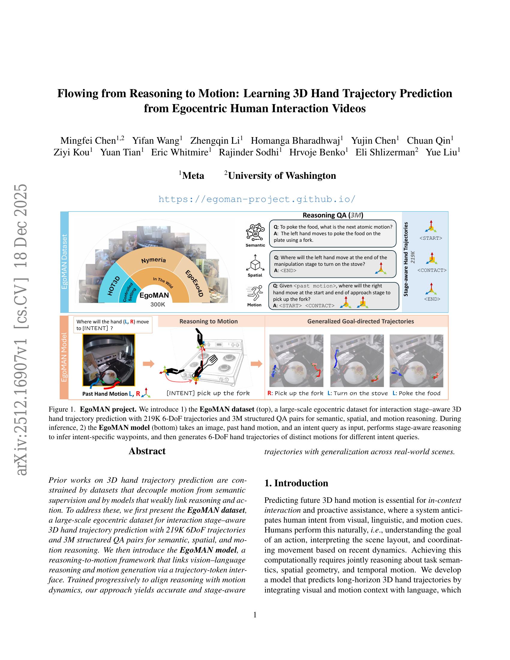Flowing from Reasoning to Motion: Learning 3D Hand Trajectory ...
